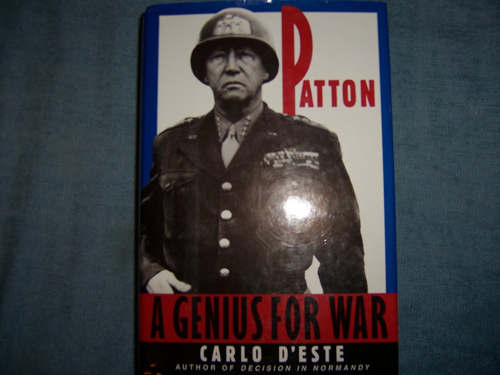 PATTON by Carlo D’Este/1st Ed/Signed/HCDJ/Military/War/WWII 1939-45