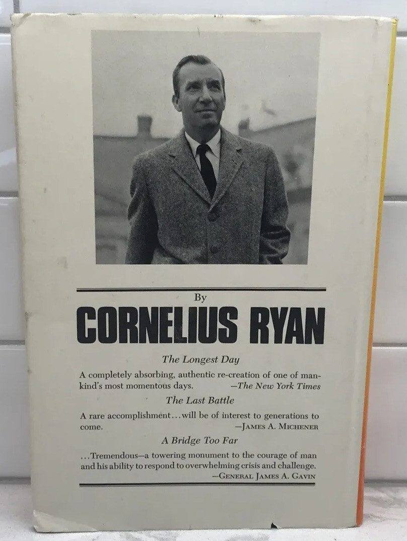 A Bridge Too Far by Cornelius Ryan – 1974 Hardcover 1st Ed 1st Printing WWII