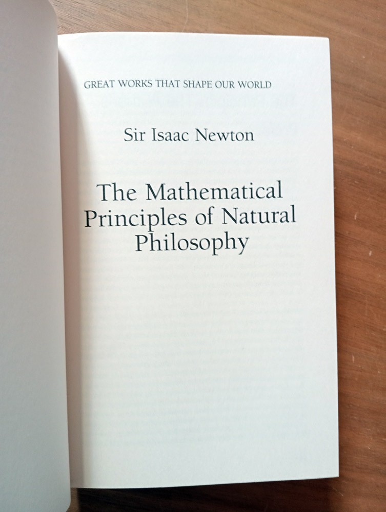 Issac Newton, Mathematical Principles of Natural Philosophy, Hardcover-VG