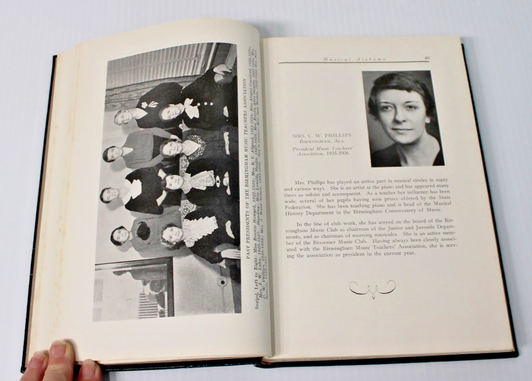 Rare 1936 Musical Alabama Vol 2, Issued by the Alabama Federation of Music Clubs