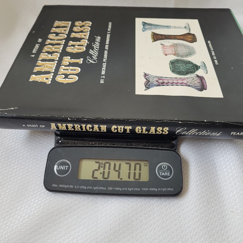 A Study of American Cut Glass Collections *SIGNED* 1969 1st Ed. Hardcover w/ DJ