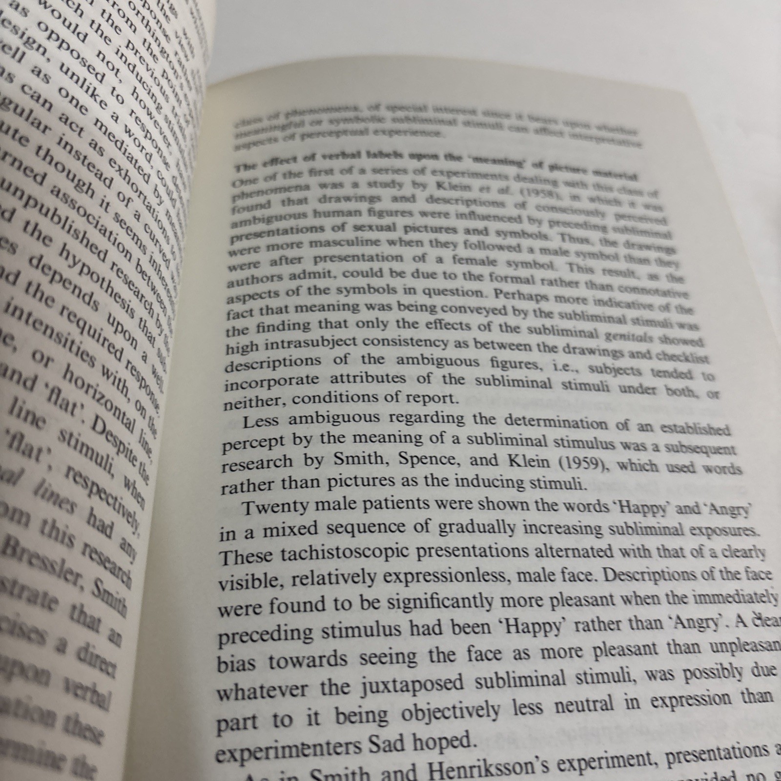 Subliminal Perception: The Nature of a Controversy by N F Dixon 1971 McGraw – Hi