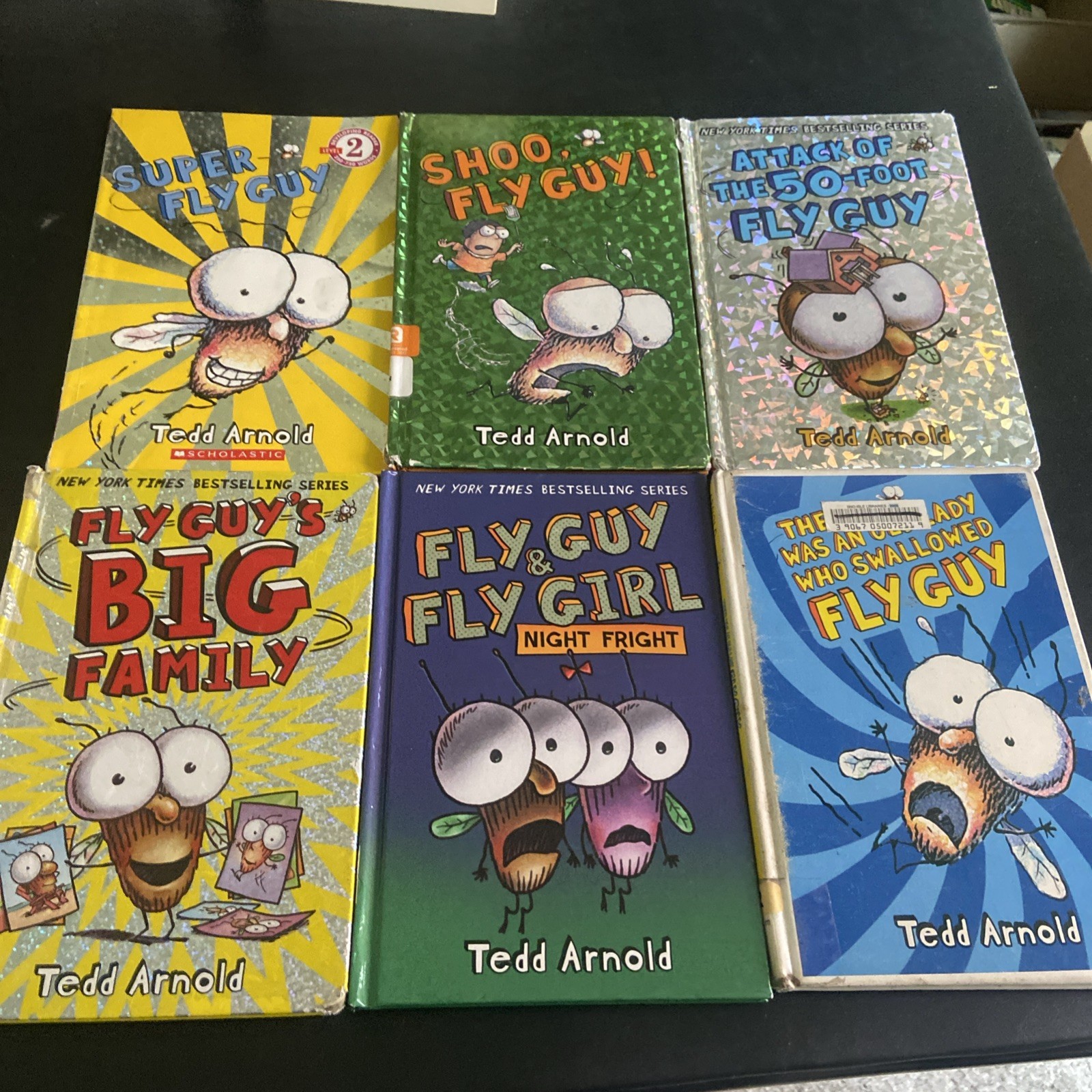 Fly Guy By Tedd Arnold Lot Of 18 HCs & PBs Acceptable To VG Condition