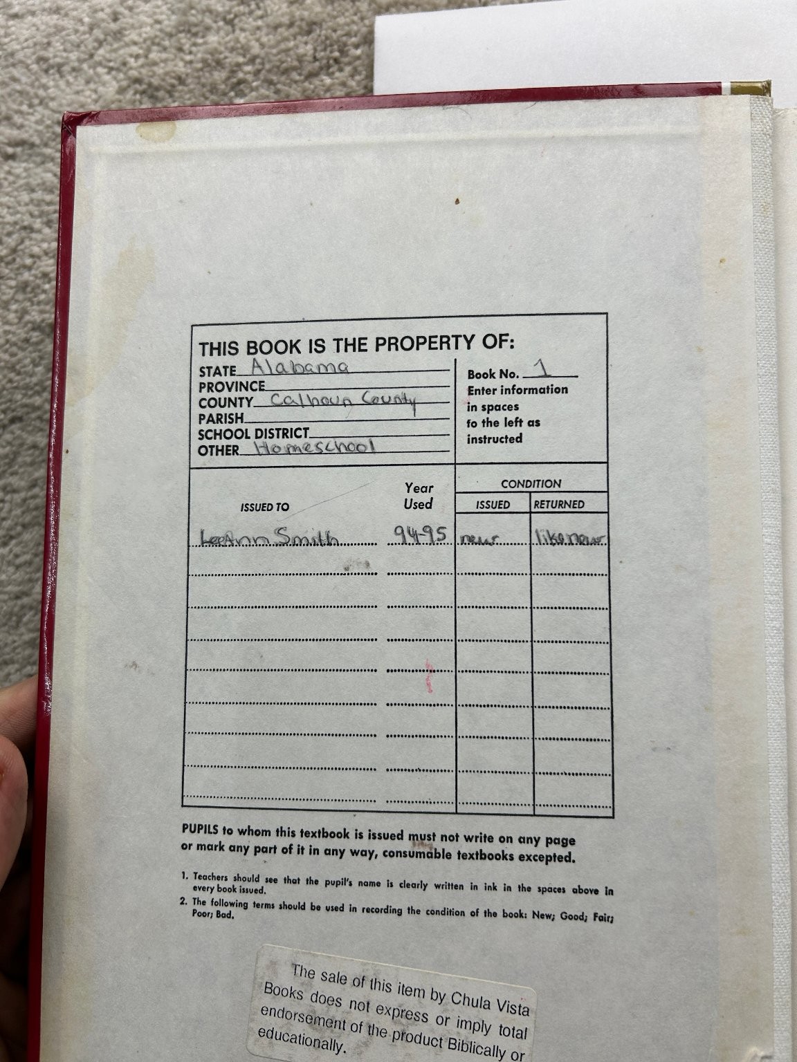 Math 87 Hake Saxon 1991 Fourth Printing Homeschool Textbook Saxon Publishers