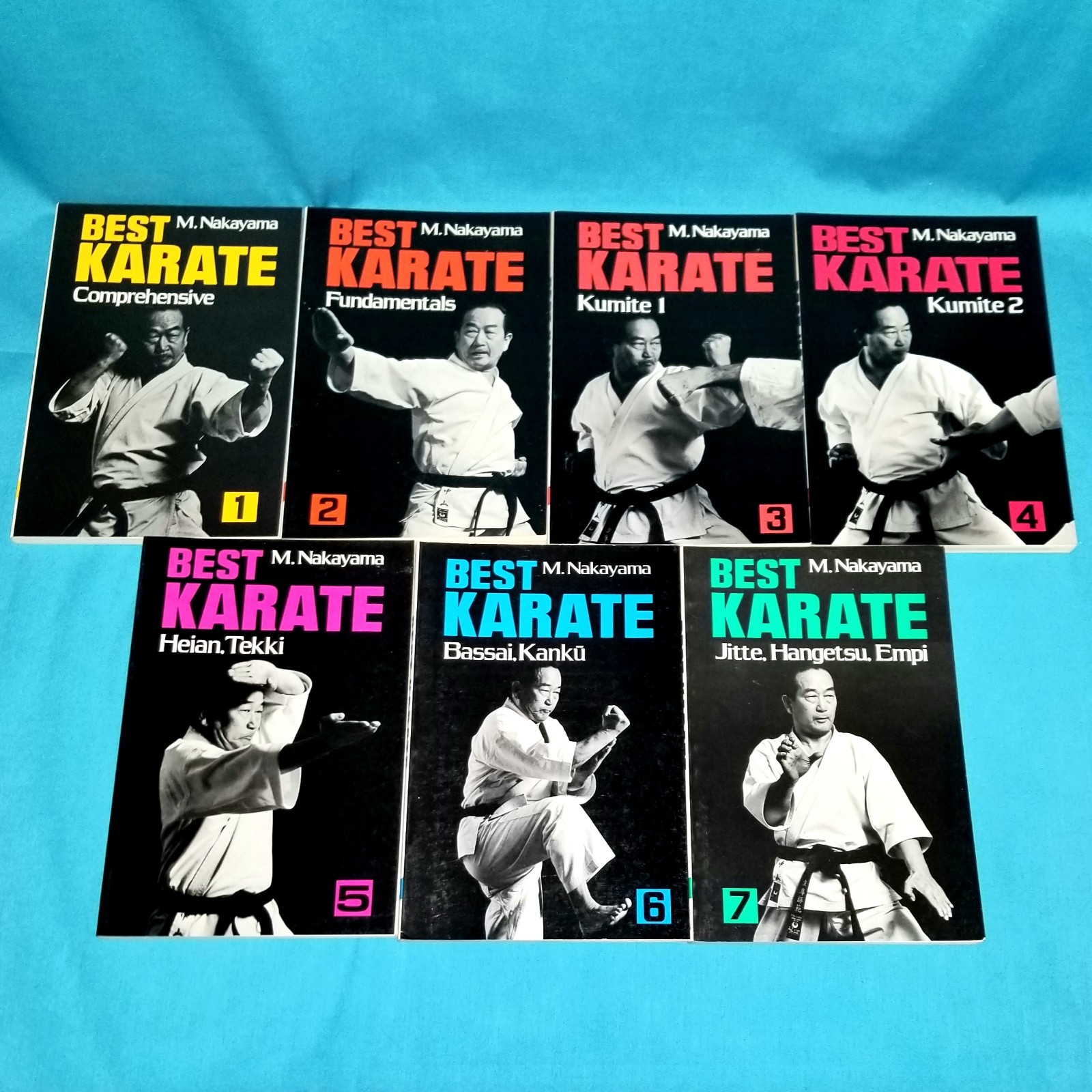 Best Karate Masatoshi Nakayama Volume Lot 1 2 3 4 5 6 7 Book Series Kumite Kata