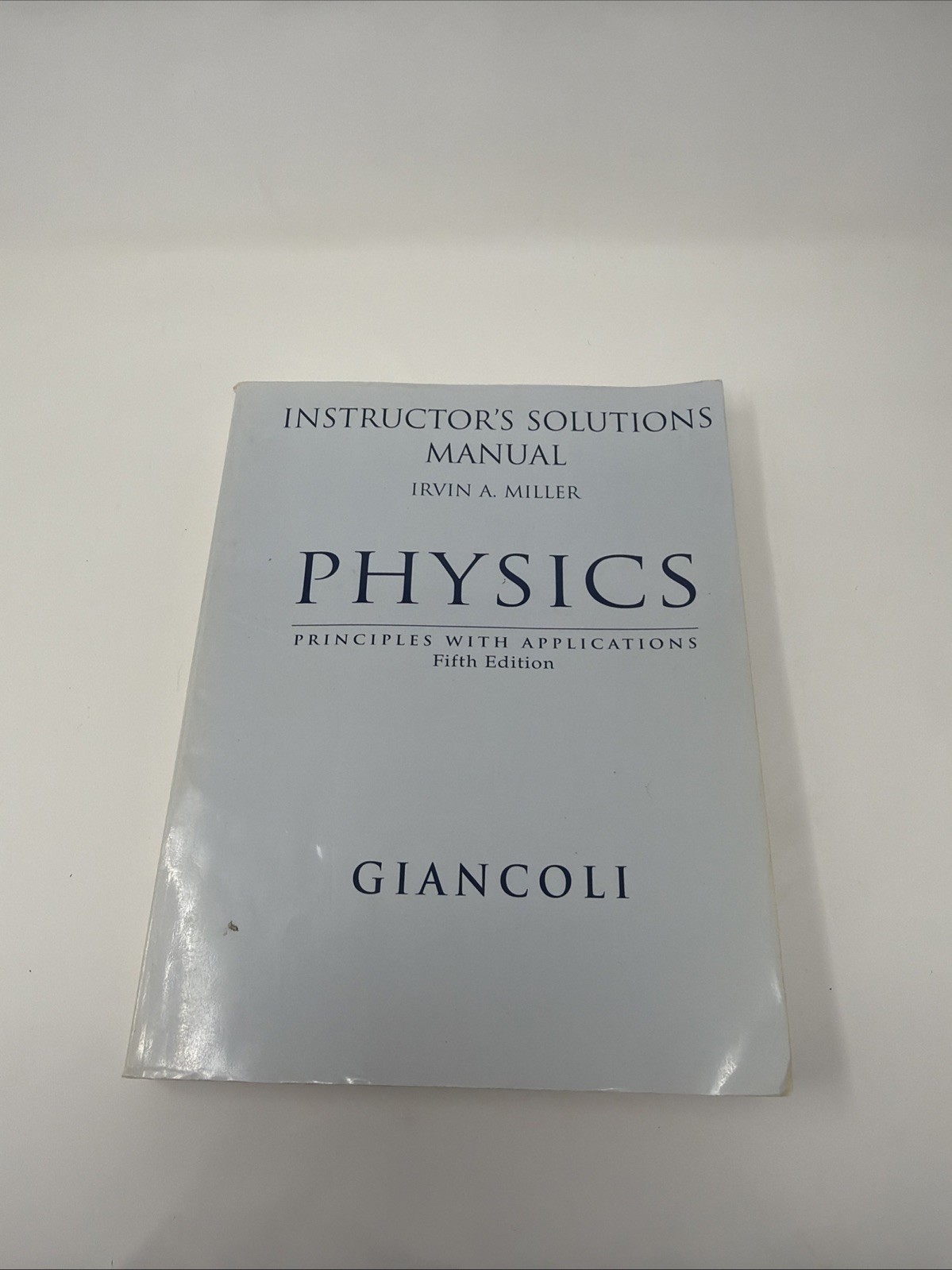 Physics Principles, GIANCOLI