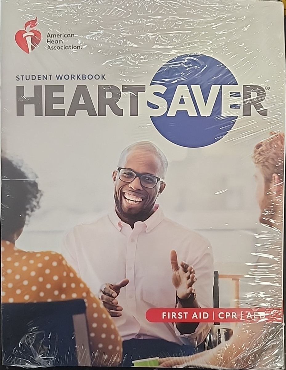 2020 Heartsaver First Aid CPR AED Student Workbook – Paperback By AHA/NEW