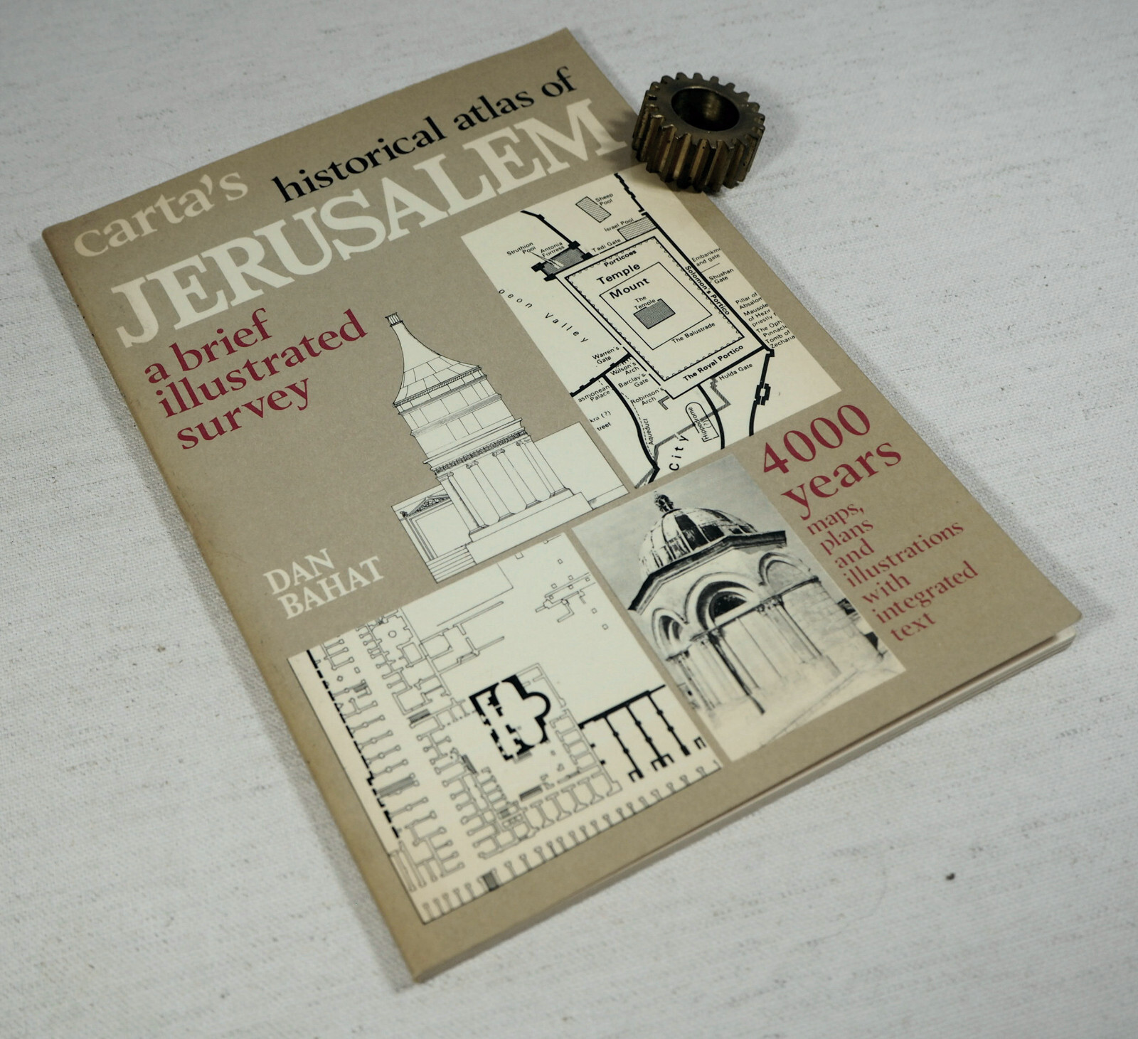 Carta’s Historical Atlas of Jerusalem by Dan Bahat 1976 Paperback