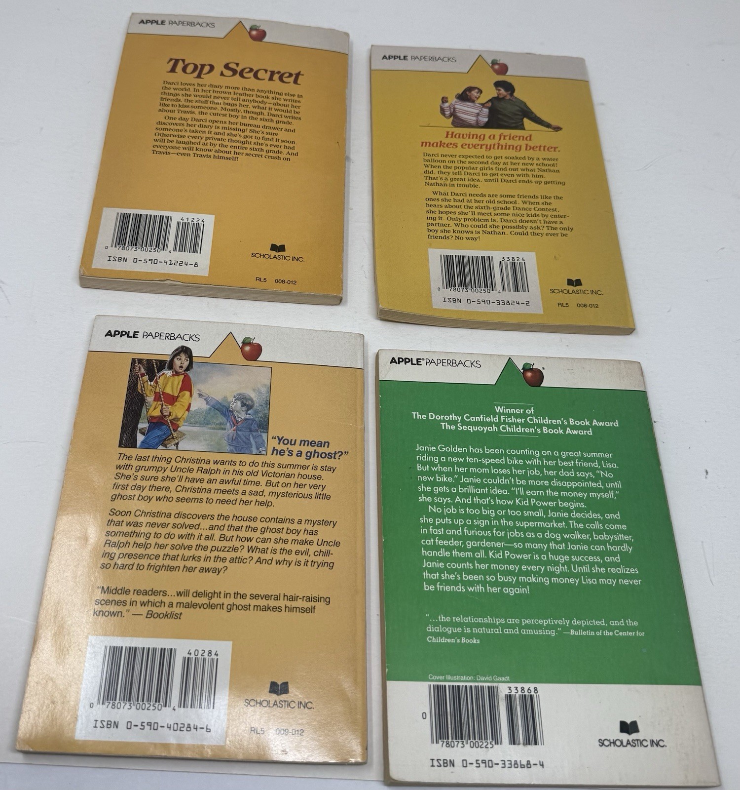 Vintage Scholastic Apple Paperbacks Book Lot 11 Marilyn Sachs Martha Tolles