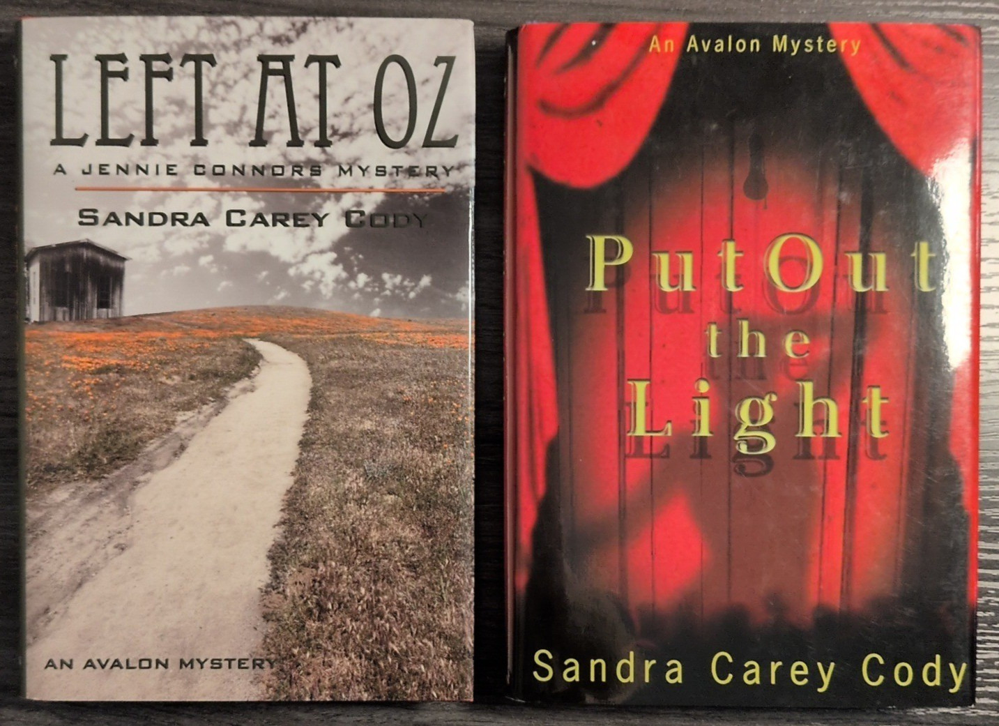 An Avalon Myuster 2 book bundle: Put Out the Light & Left At Oz – Signed HC