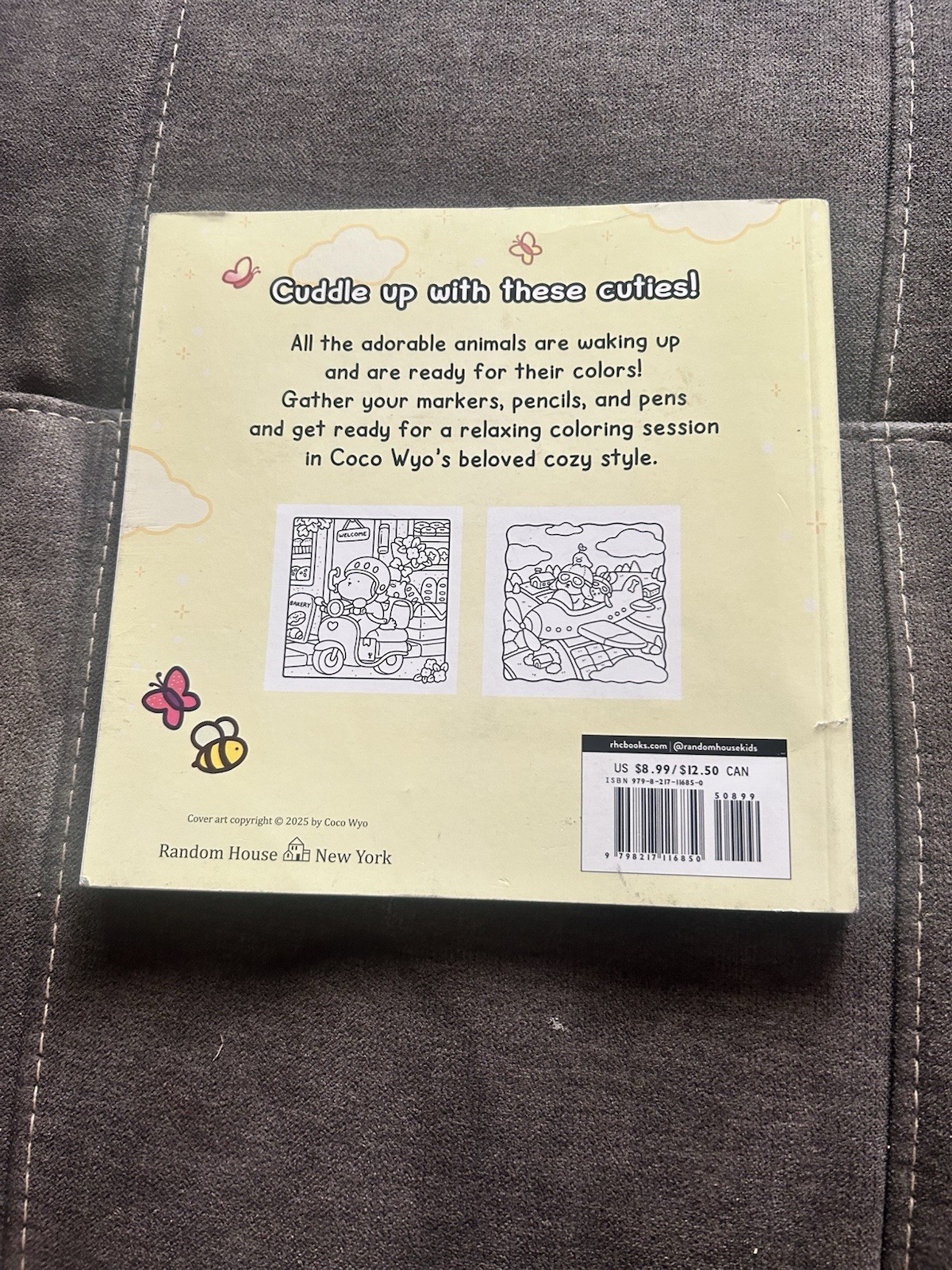 Coco Wyo Cozy Cuties Cute & Comfy Coloring Book Paperback Illustrated 2025