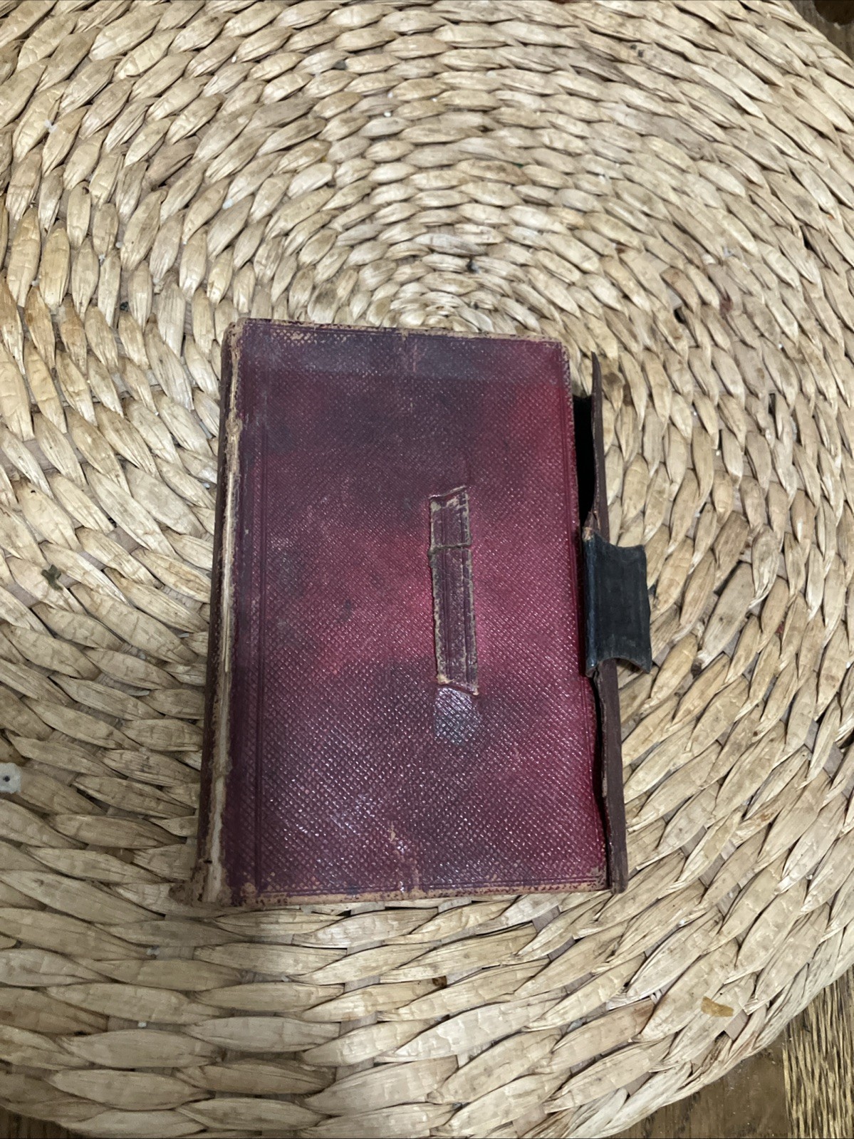 1862 (prayer Book) New Testament. Miniature HB 3” X 4-1/2” w/leather Clasp.