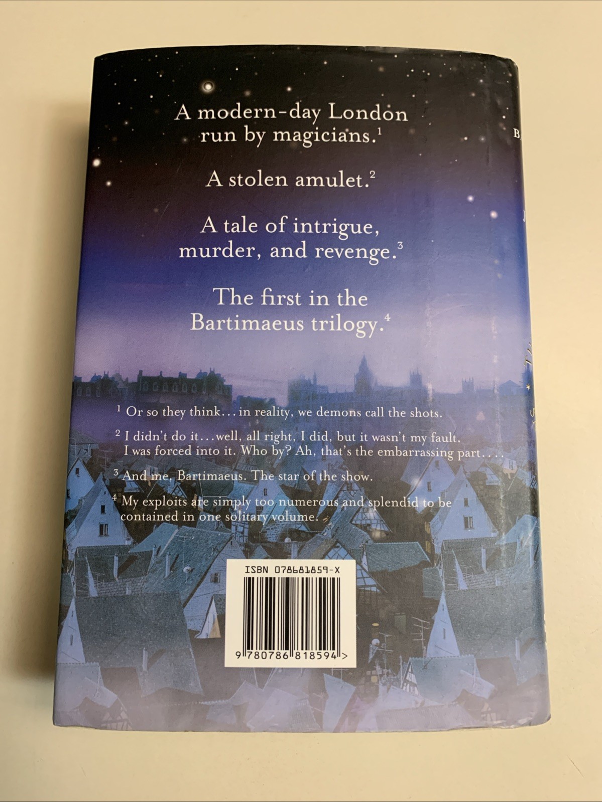 J. Stroud, The Bartimaeus Trilogy: Book One, 1st Ed., HC, VERY GOOD (673)