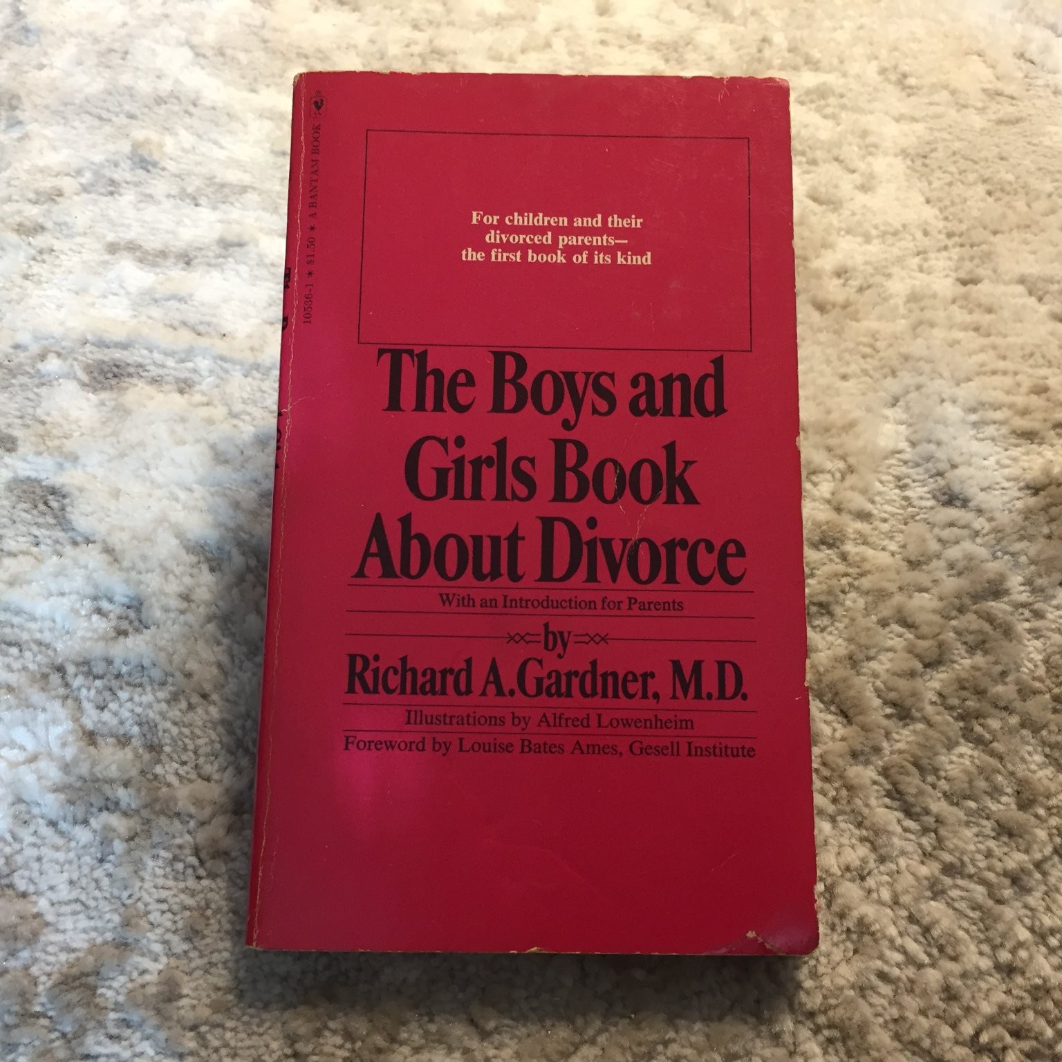 The Boys and Girls Book About Divorce Richard A. Gardner 1977 Paperback Bantam