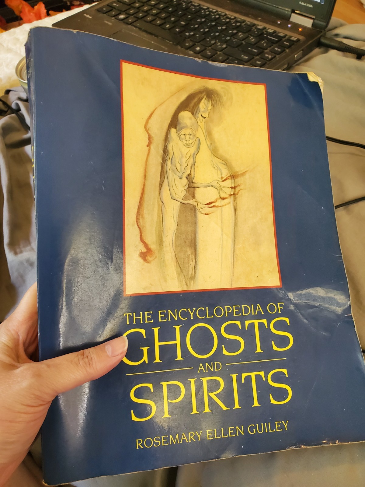 The Encyclopedia of Ghosts and Spirits by Guiley FIRST PRINTING W 2 FREE DVDS!