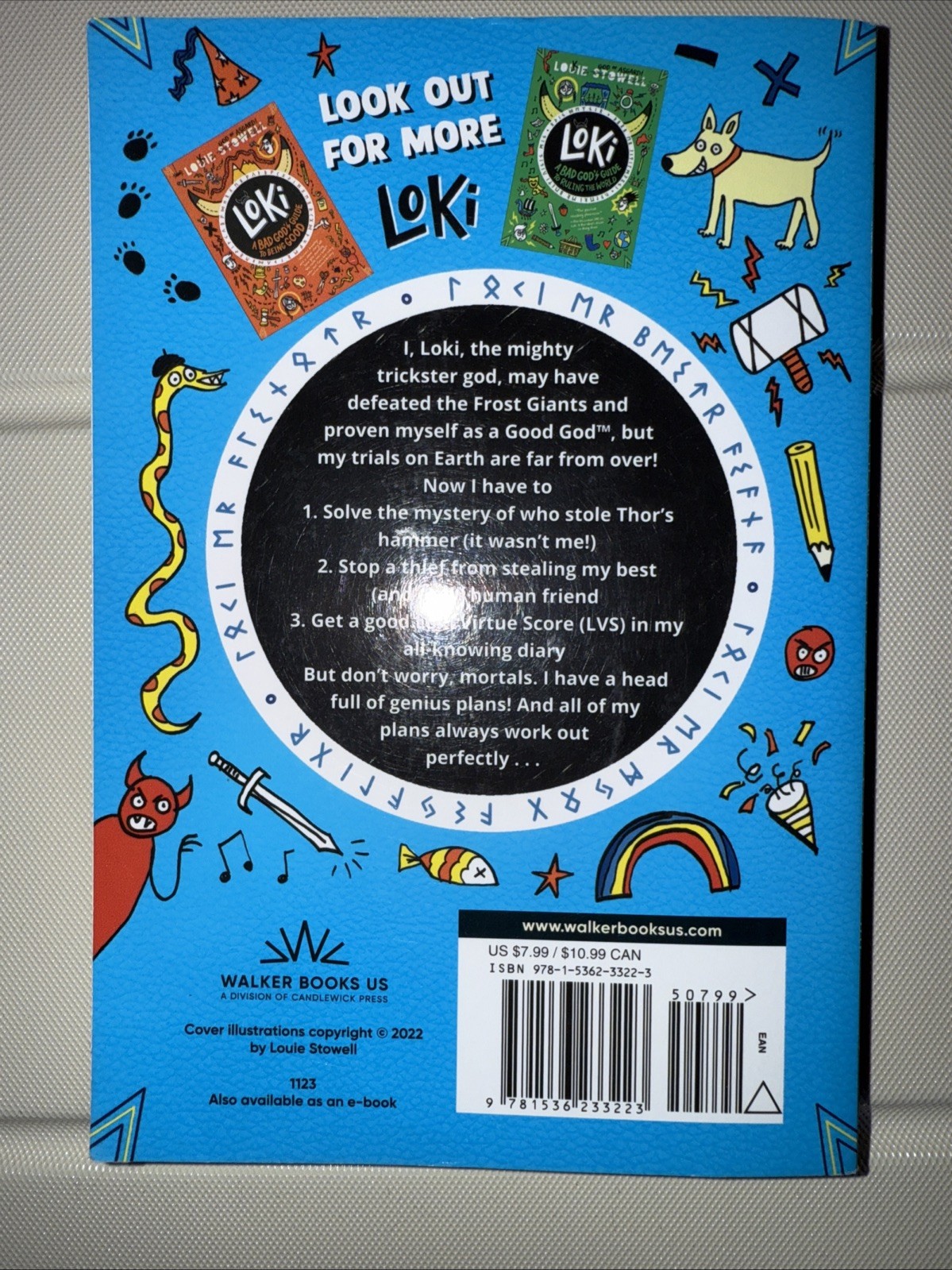 Loki: a Bad God’s Guide to Taking the Blame by Louie Stowell (2023, Hardcover)