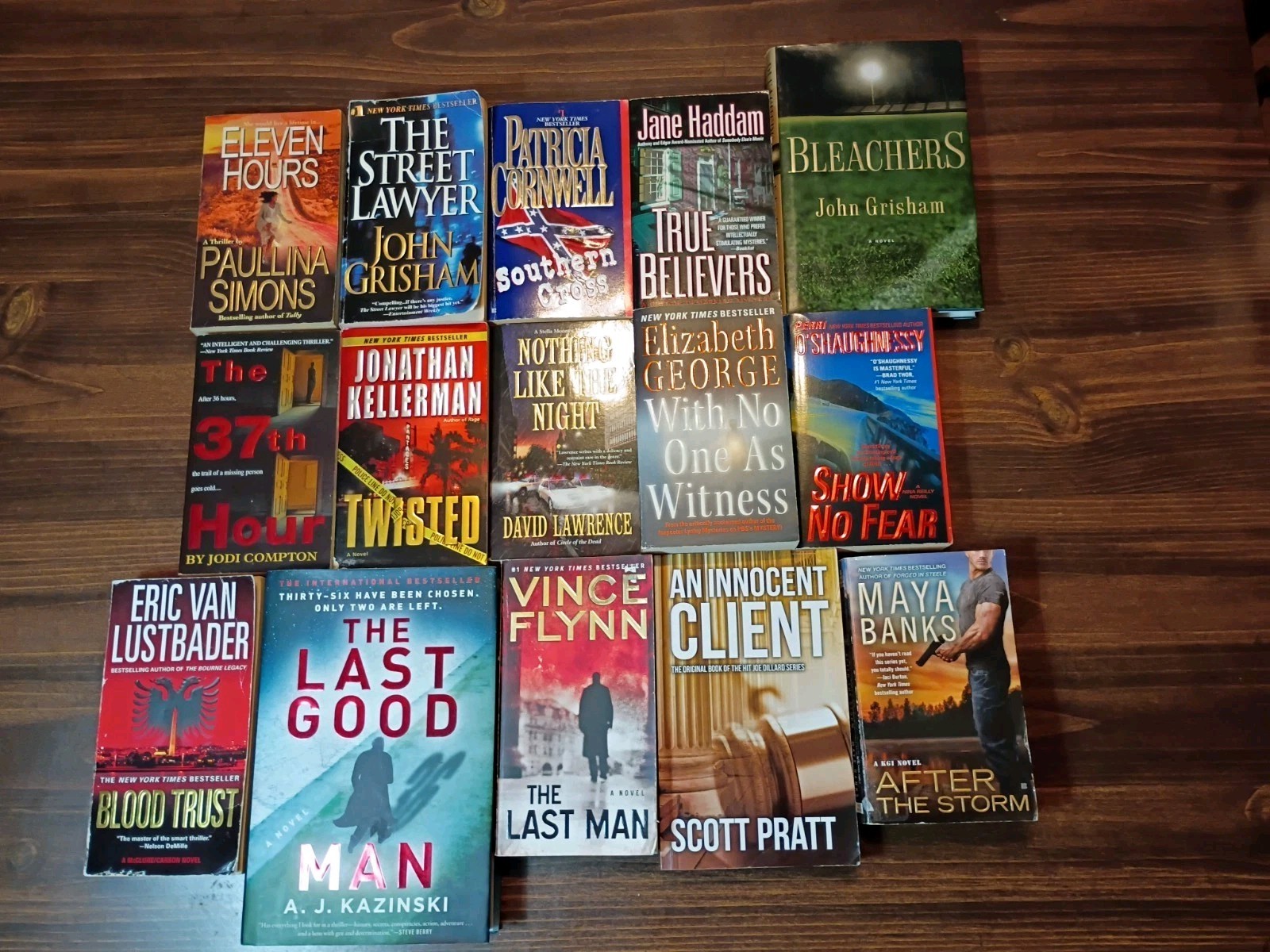 Lot Of 15 Suspense/Thriller Books By Various Authors