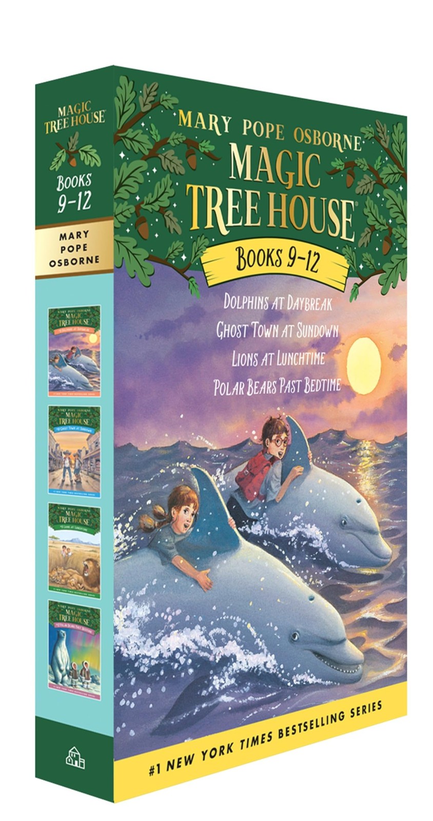 Magic Tree House Boxed Set, Books 9-12: Dolphins at Daybreak, Ghost Town at …