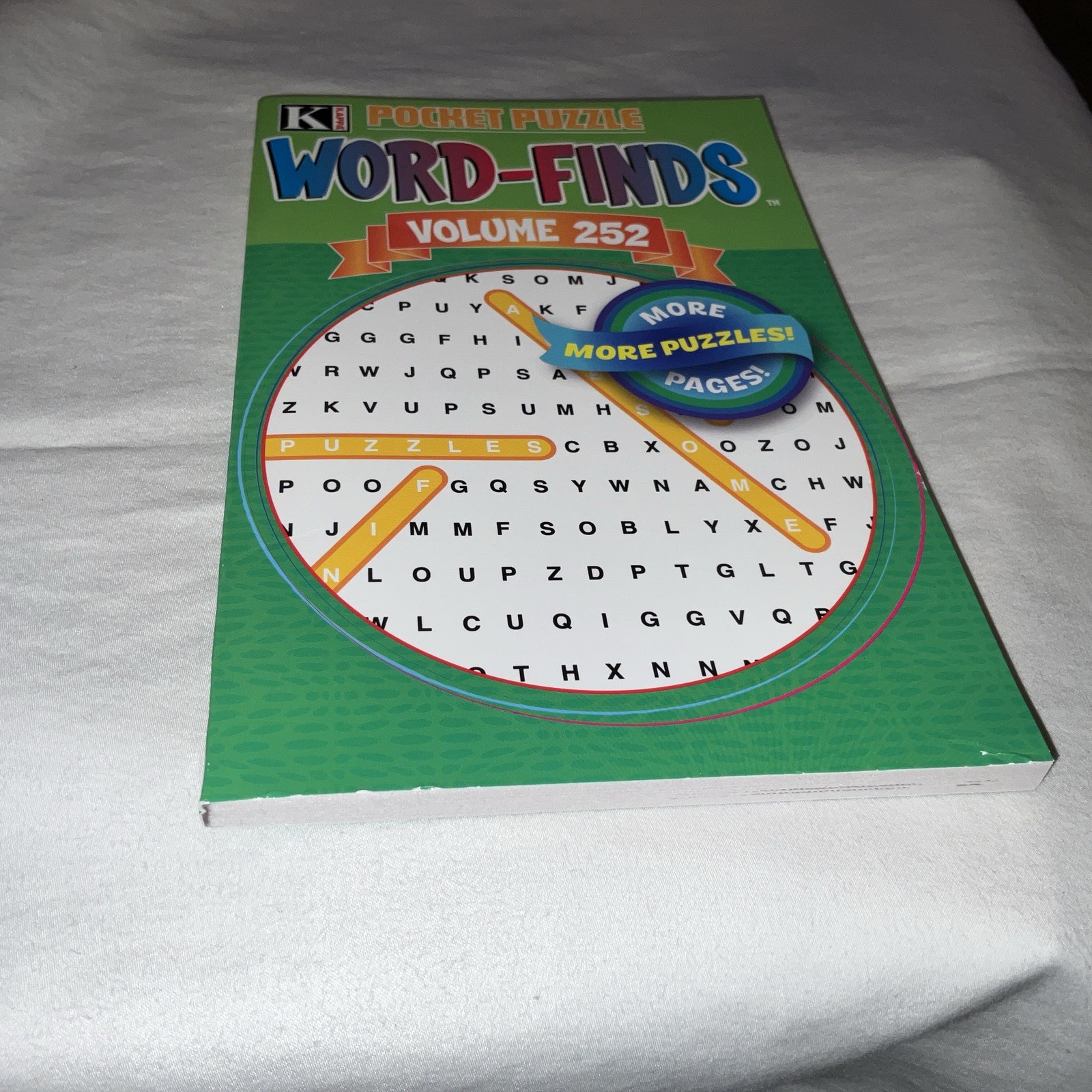KAPPA Word-Find Pocket Puzzle Volume 252 Pages 129 W/ 58 Puzzles Large Print NEW