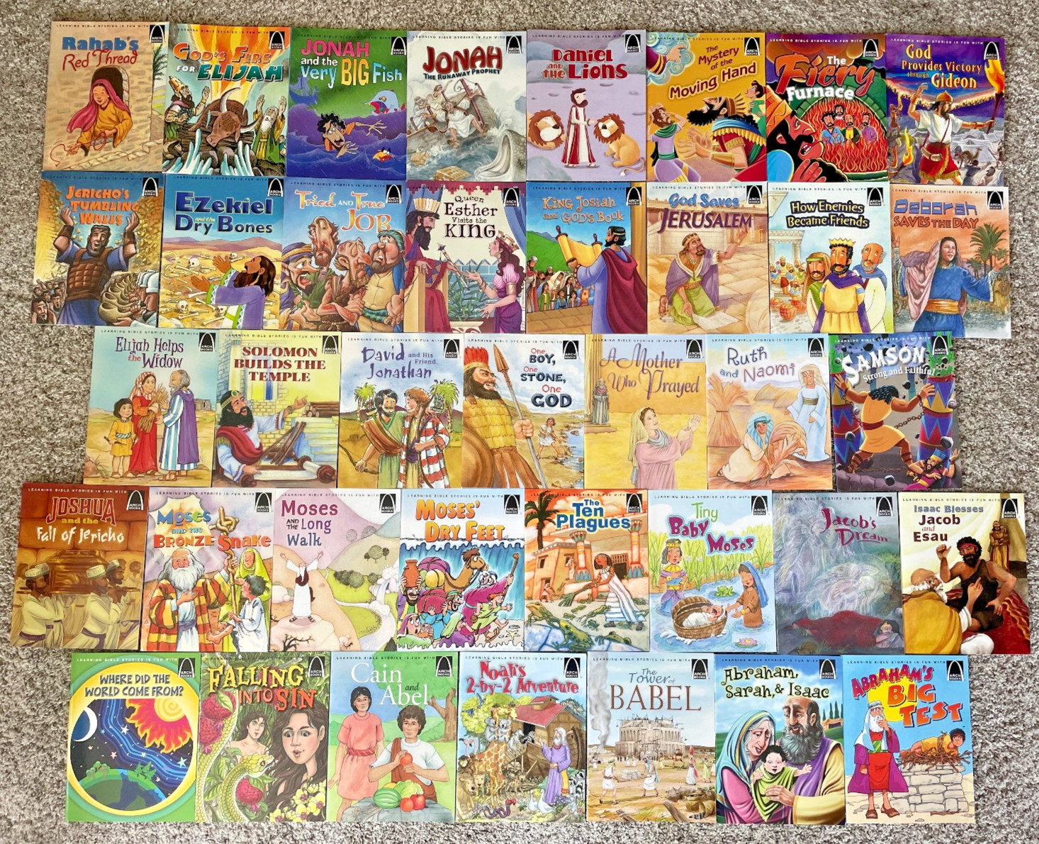 Arch Books, Lot of 38, Children’s OT Bible Stories Religious, 1995+newer, PB VGC
