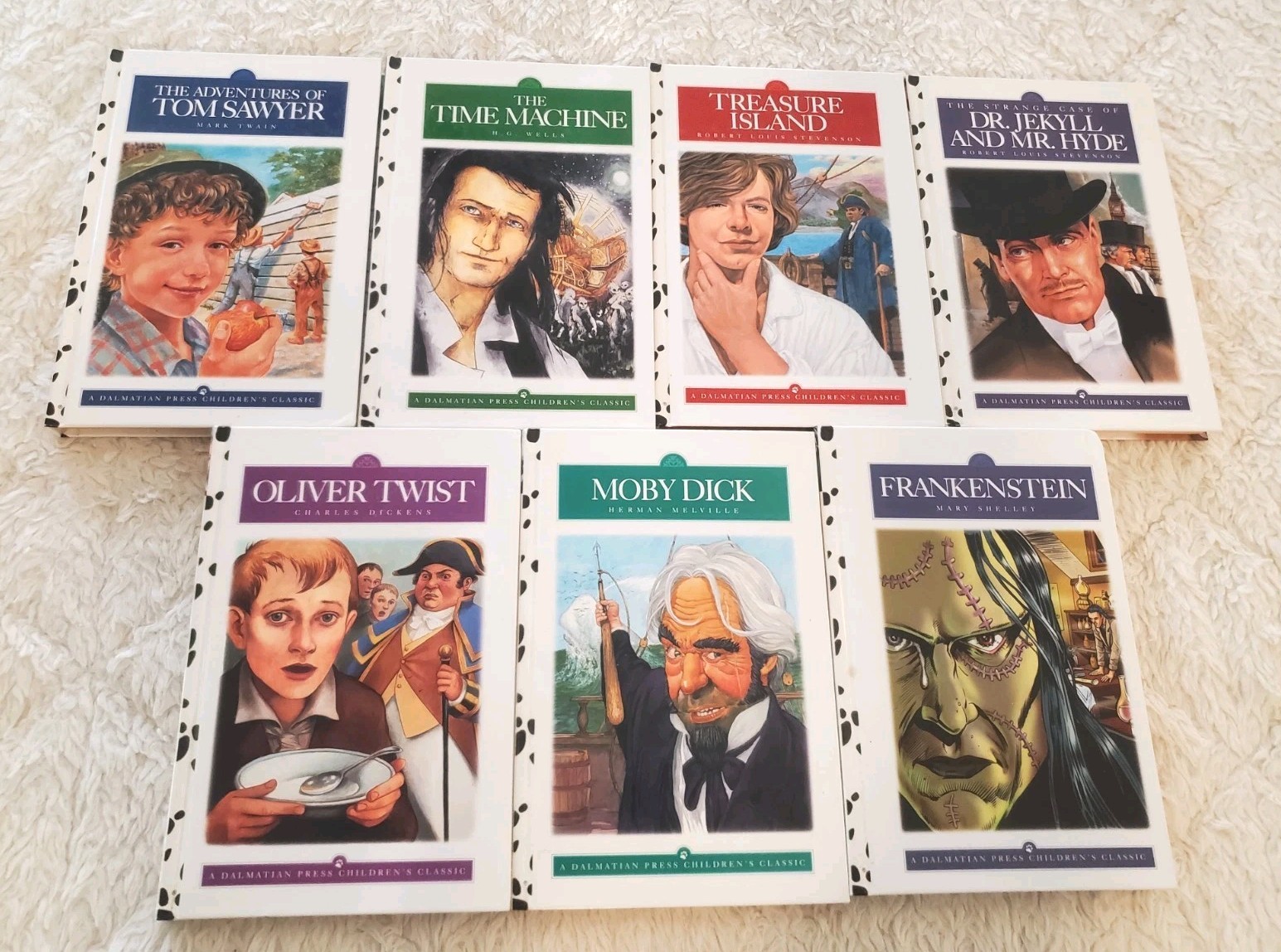 DALMATION PRESS CHILDREN’S CLASSICS 7 BOOK Lot Hardcover TOM SAWYER Moby Dick