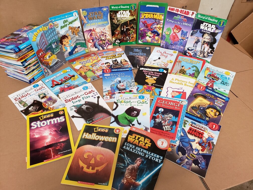 Lot of 10 Level 1 BOOKS FOR BOYS~RL~Ready to-I Can Step into Learn Read – RANDOM