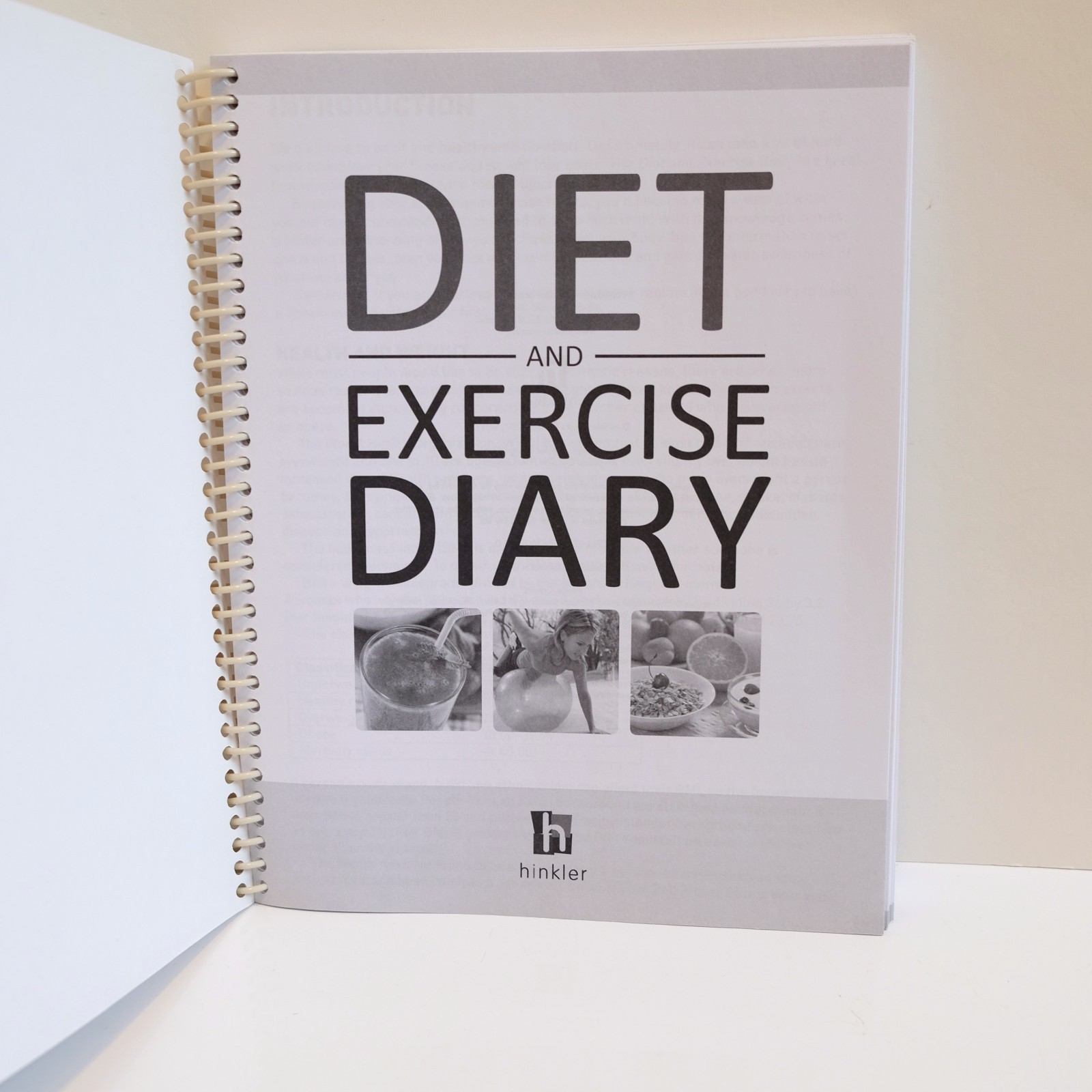 Diet and Exercise Diary Daily Year Long (Hinkler, 2011) Fitness Diary Brand New!