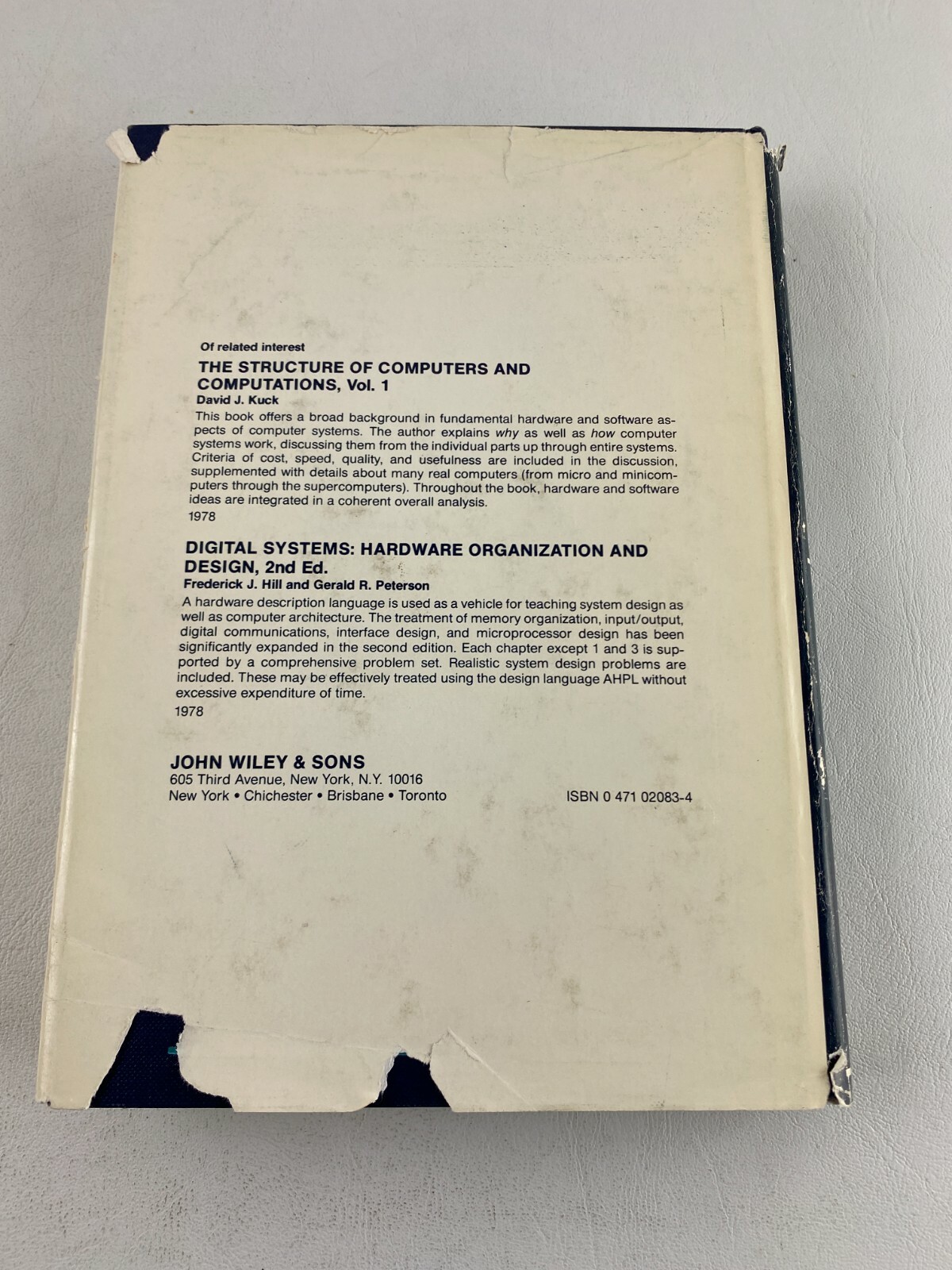 Microprocessors and Logic Design, Ronald Krutz, 1980 Hardcover Book, Wiley