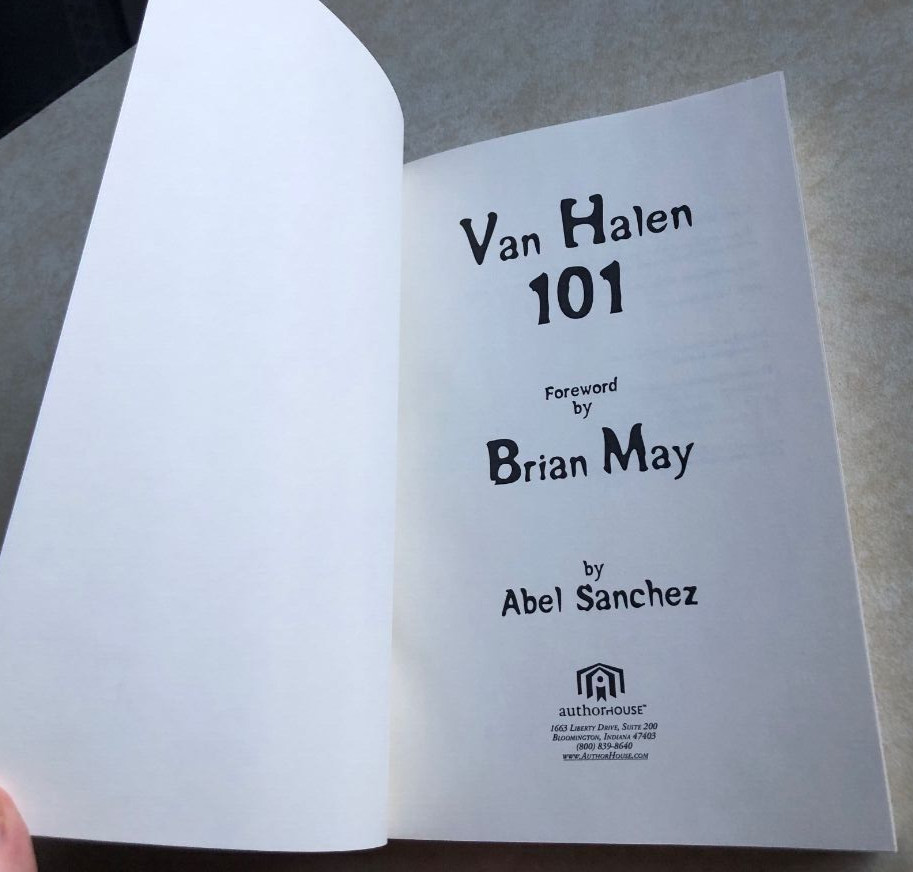 Van Halen 101 Book Abel Sanchez Brian May Foreword New Out Of Print Paperback