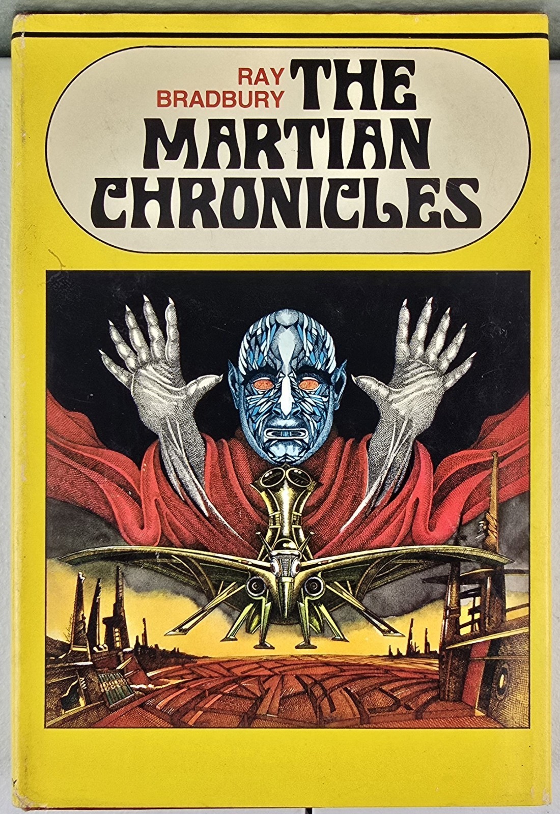 The Martian Chronicles HC Ray Bradbury BCE 1958 Vintage Weird Sci Fi Surreal Art