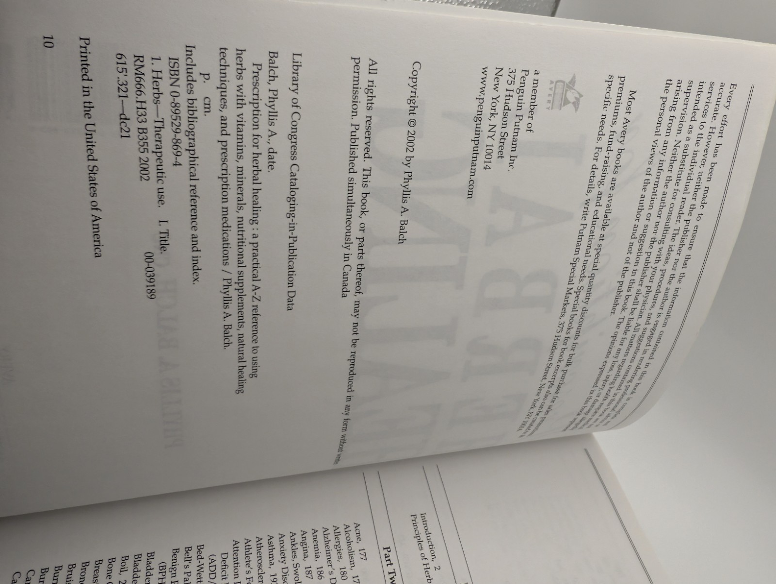 Prescription for Herbal Healing: A Practical A-Z Reference to Drug-free Remedies