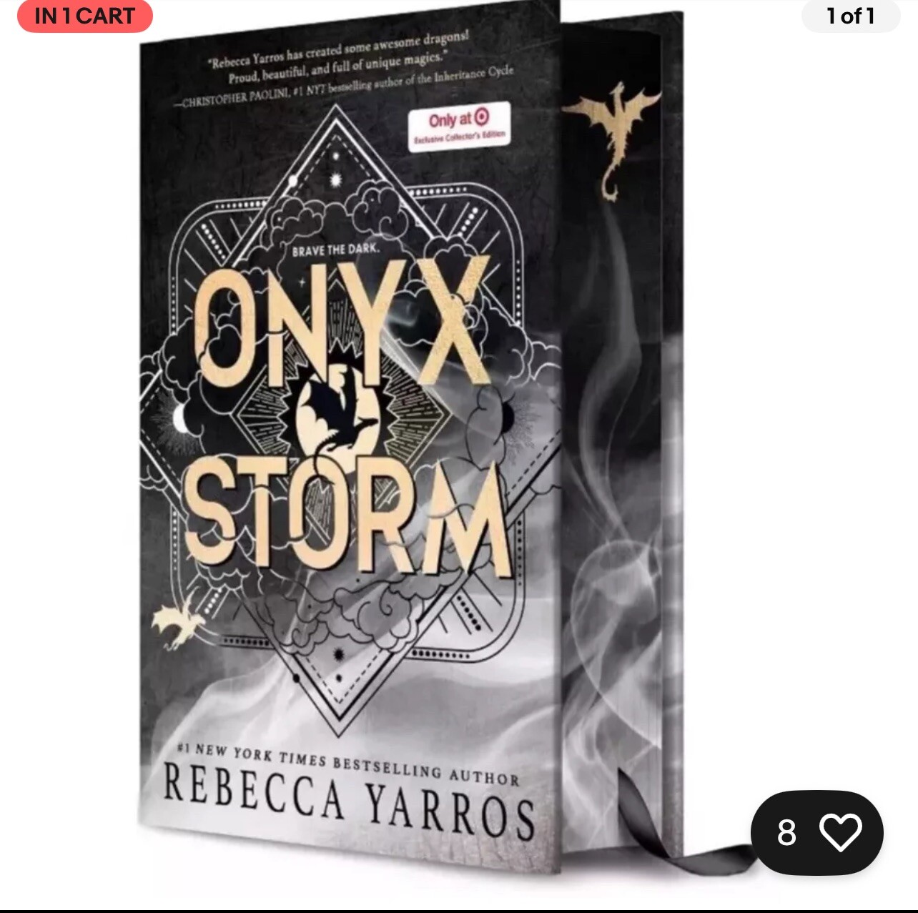 Onyx Storm Target Exclusive Edition by Rebecca Yarros Hardcover