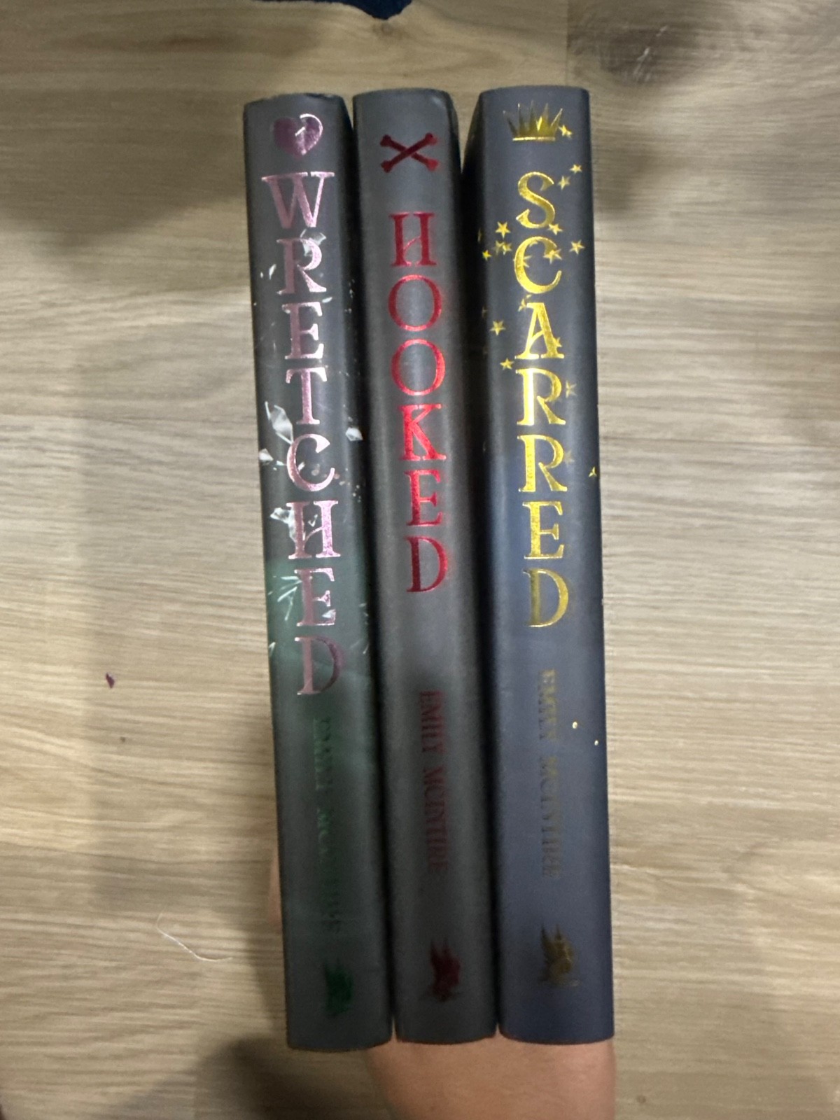 Never After Series by Emily McIntire Hardback (Books 1-3) Fabled SE Signed