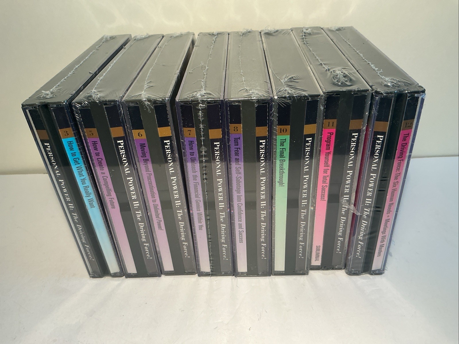 8 SEALED AUDIO CDs: Tony Anthony Robbins Personal Power II Driving Force 30 Day