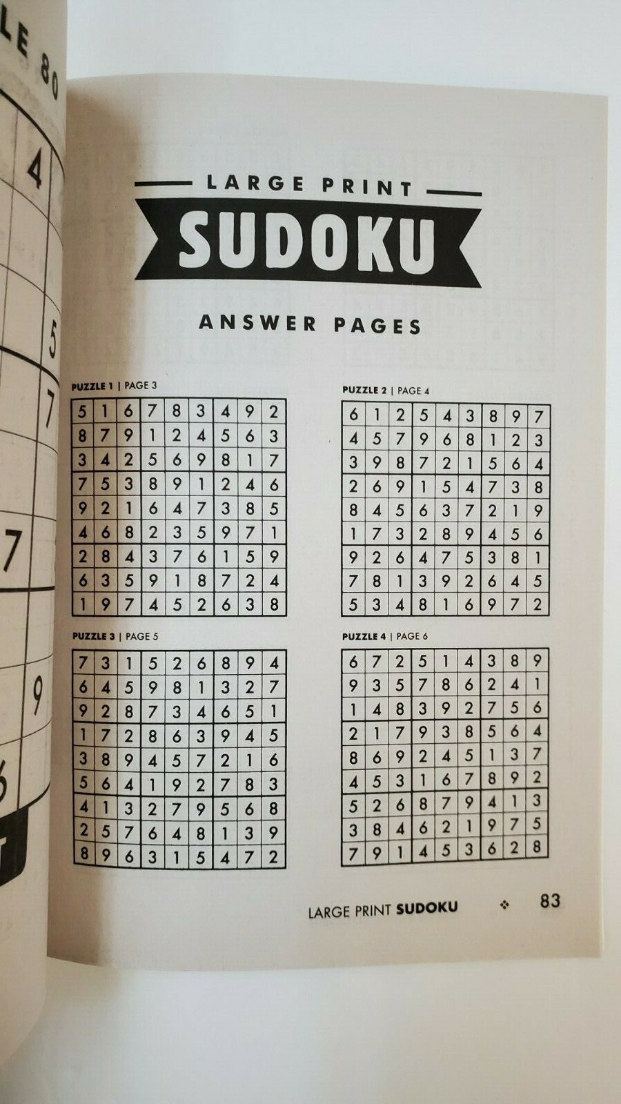 4 New Large Print Sudoku PAPP Puzzle Books Vol# 27-30 Games Entertain Hobby