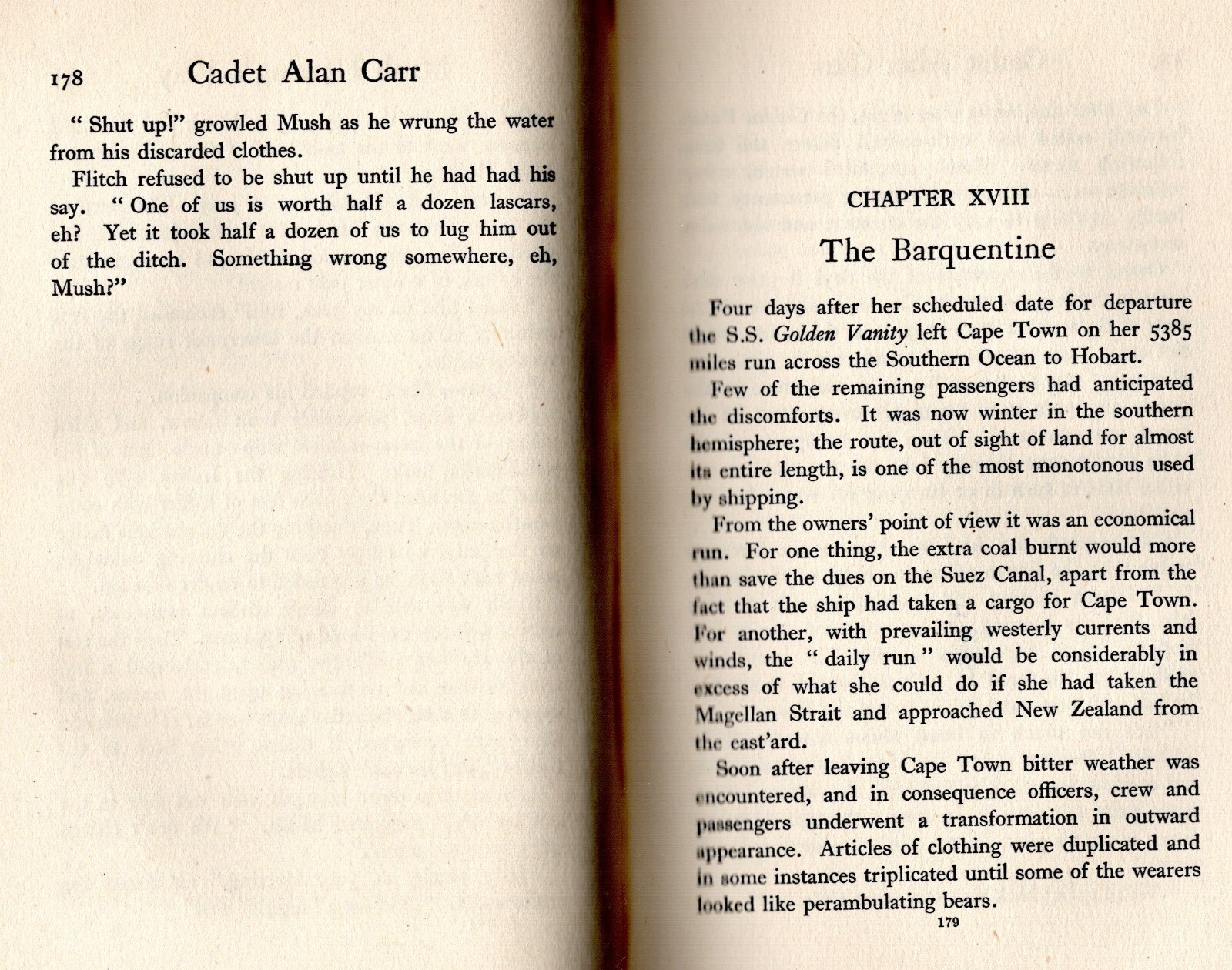 Royal Naval CADET ALAN CARR Percy Westerman Teen (or Adult) Adventure Novel Navy