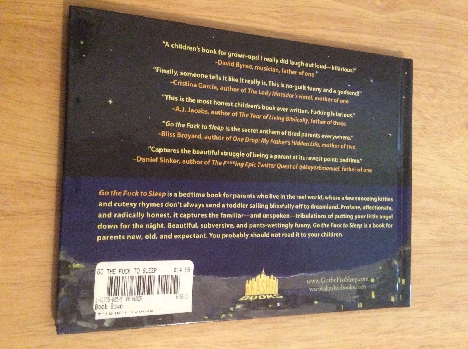 SIGNED by Adam Mansbach – Go the Fuck to Sleep HC 1st/1st + Pic