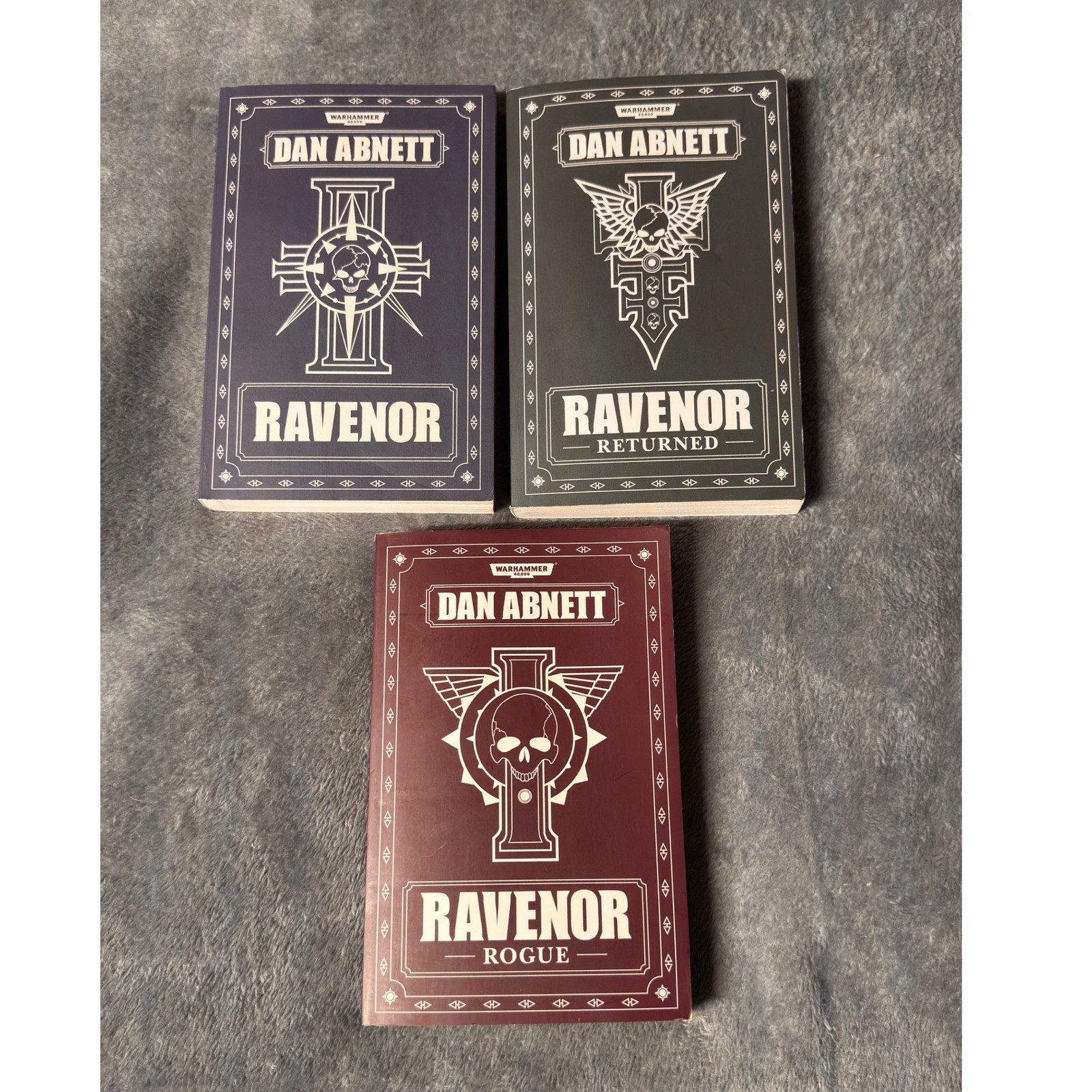 Ravenor Trilogy PB Book Set 1-3 Returned Rogue Dan Abnett Warhammer 40k