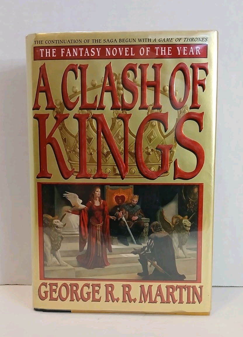 A CLASH OF KINGS – George RR Martin (1999 Hardcover) First Edition/1st Print, VG