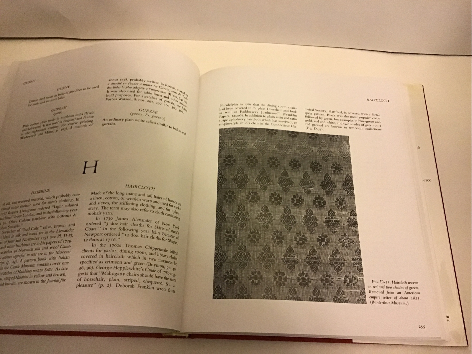 Textiles In America 1650-1870: A Dictionary By Florence M Montgomery.1984.HC/ DJ