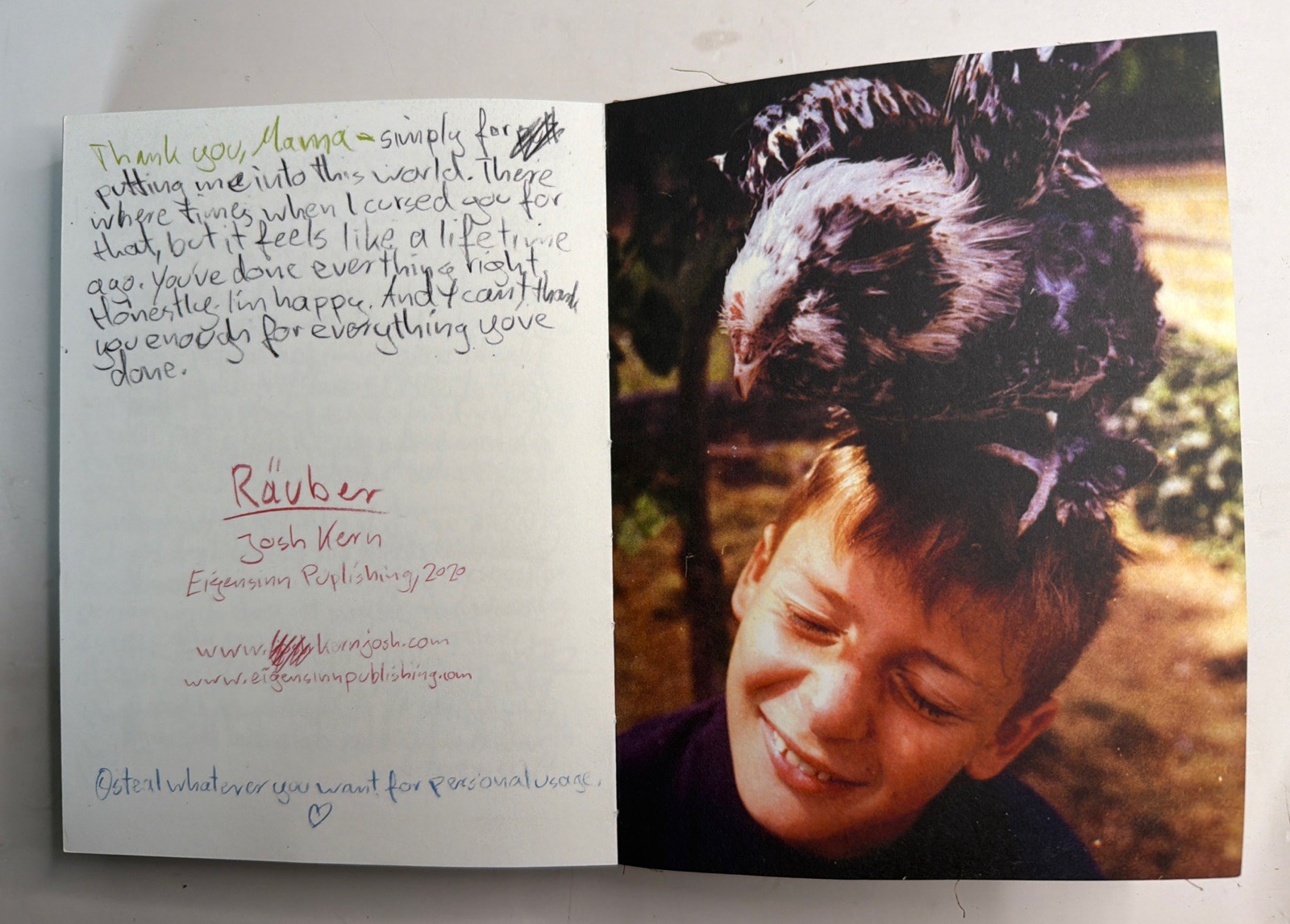 RAUBER by Josh Kern – SIGNED 1st Ed. Photobook w/ Original 35mm Slide & Extras