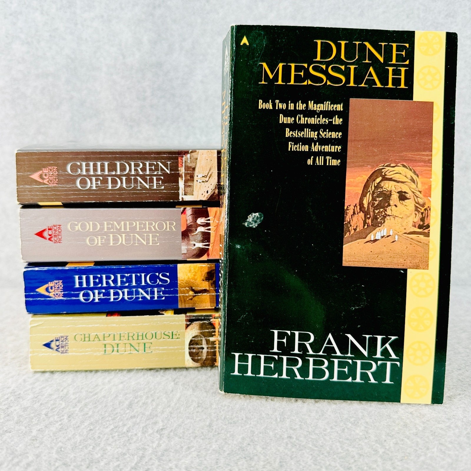 Dune Series Books 2-6 Frank Herbert Paperback ACE Vintage Scifi Lot of 5