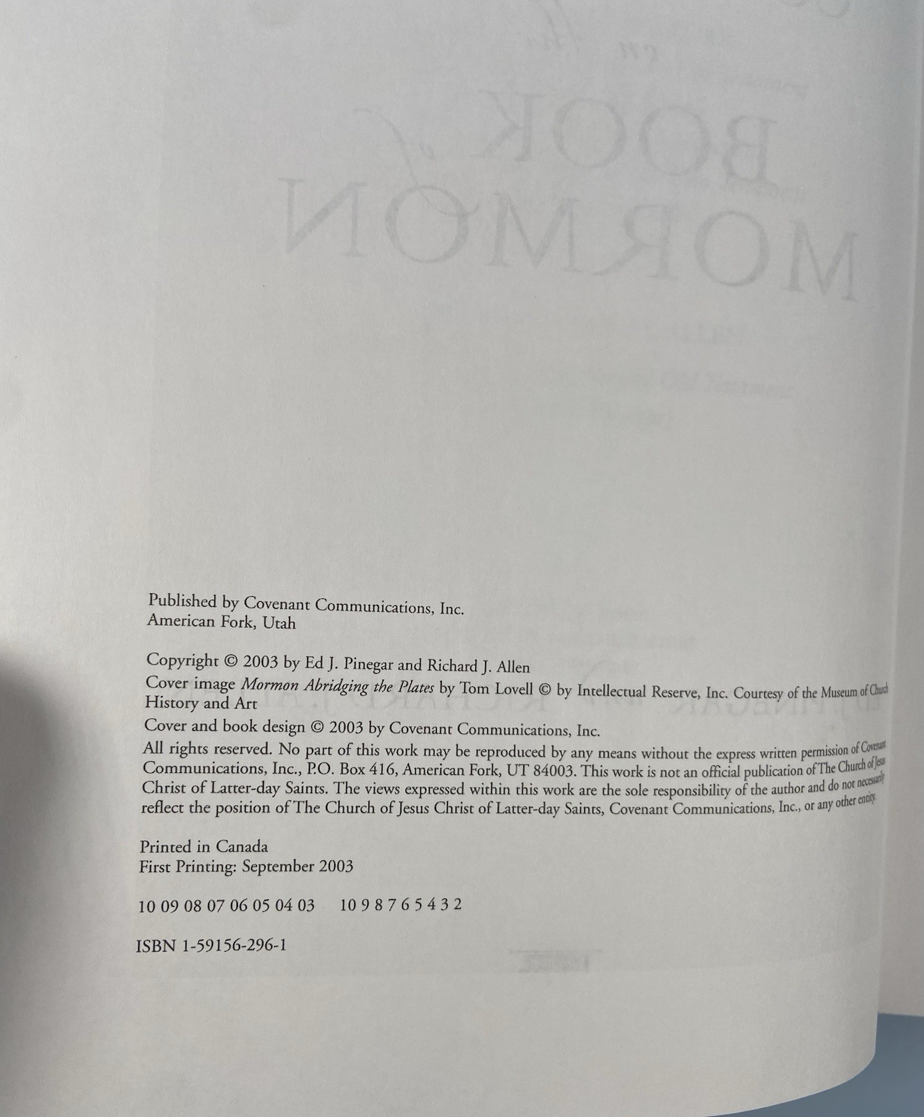 Teachings and Commentaries on the New Testament & Book Of Mormon Pinegar/Allen