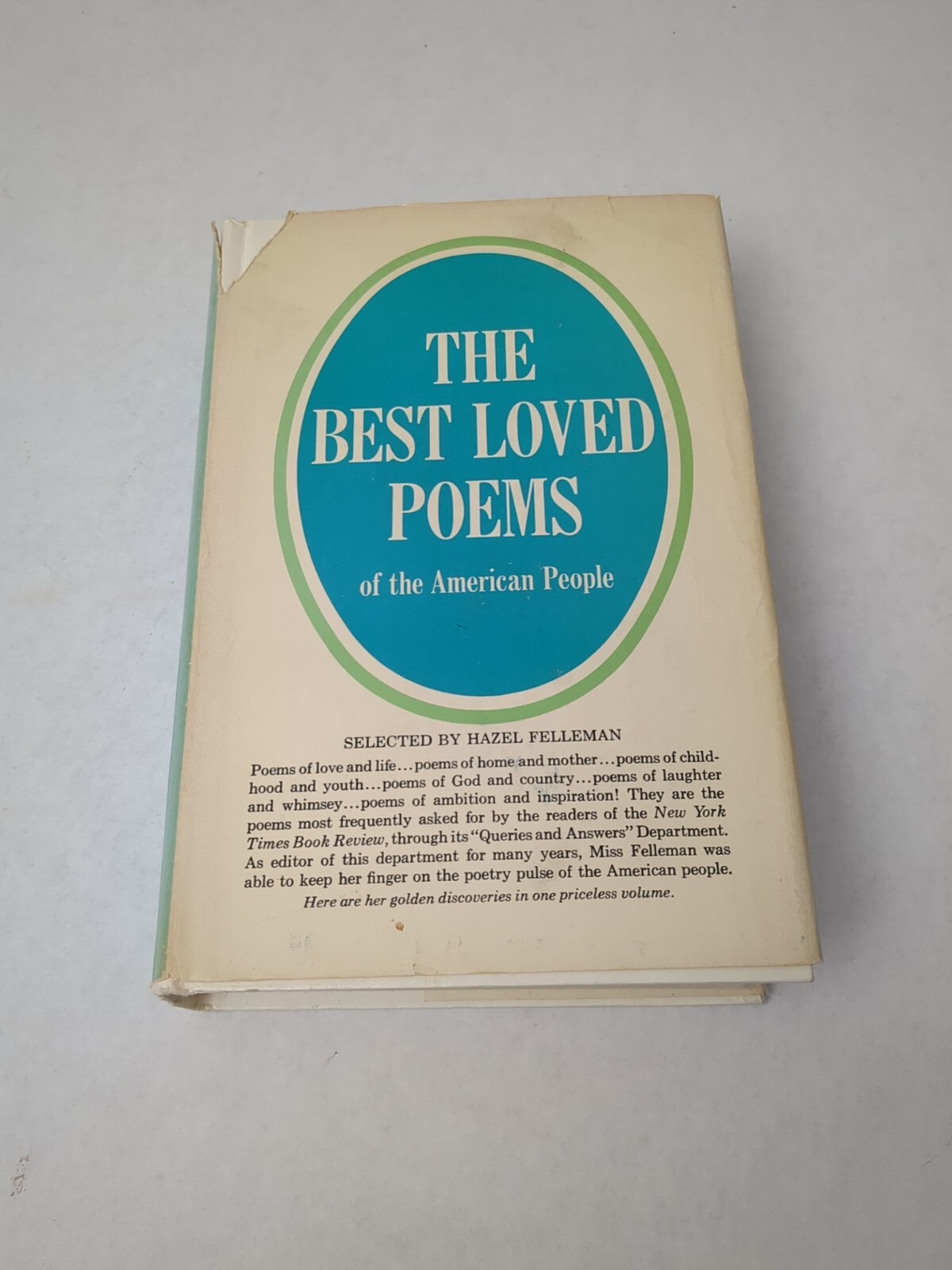 Best Loved Poems of the American People Hardcover Hazel Felleman