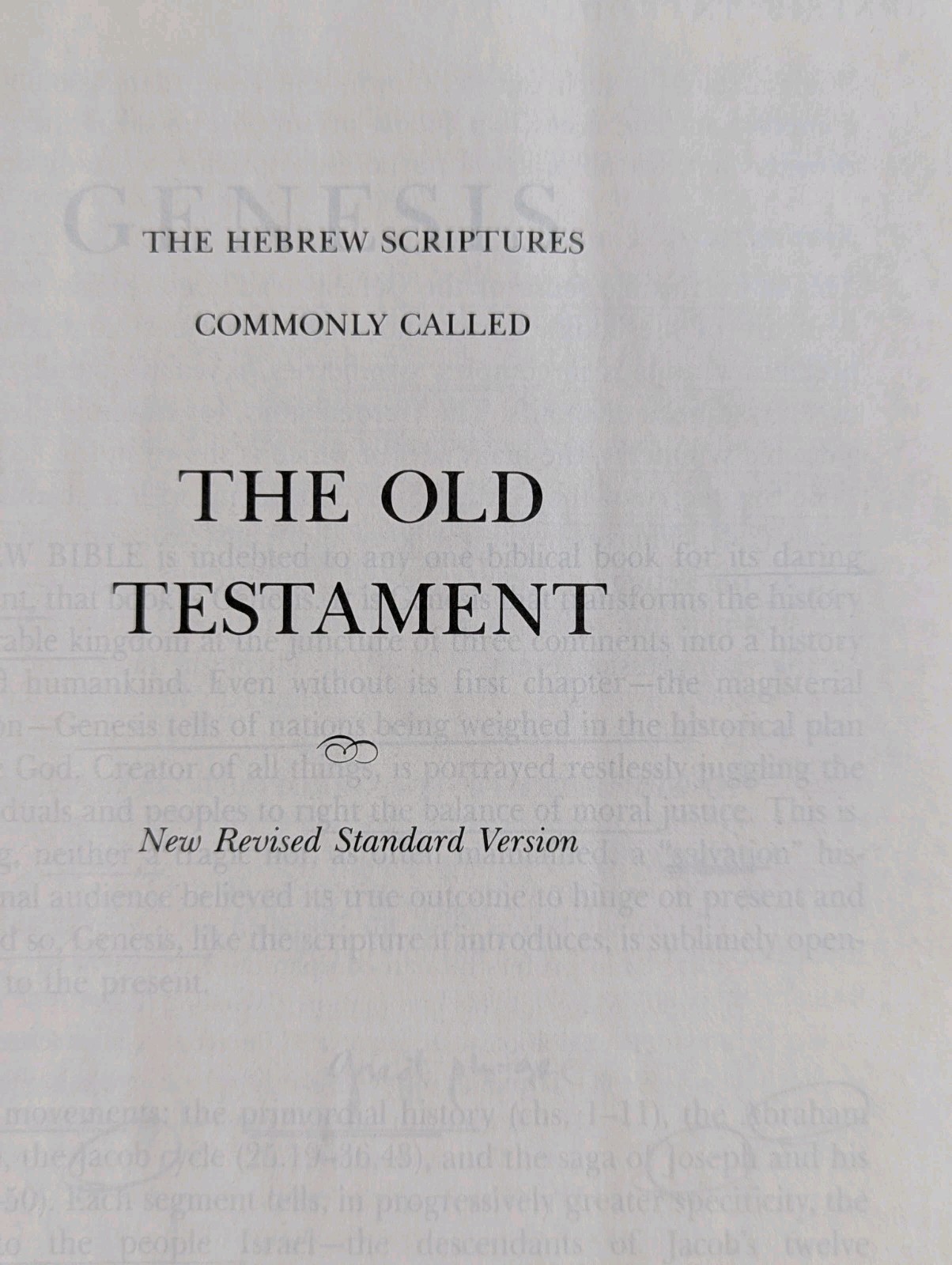 HarperCollins Study Bible New Revised Standard Version 1989 No Dust Jacket