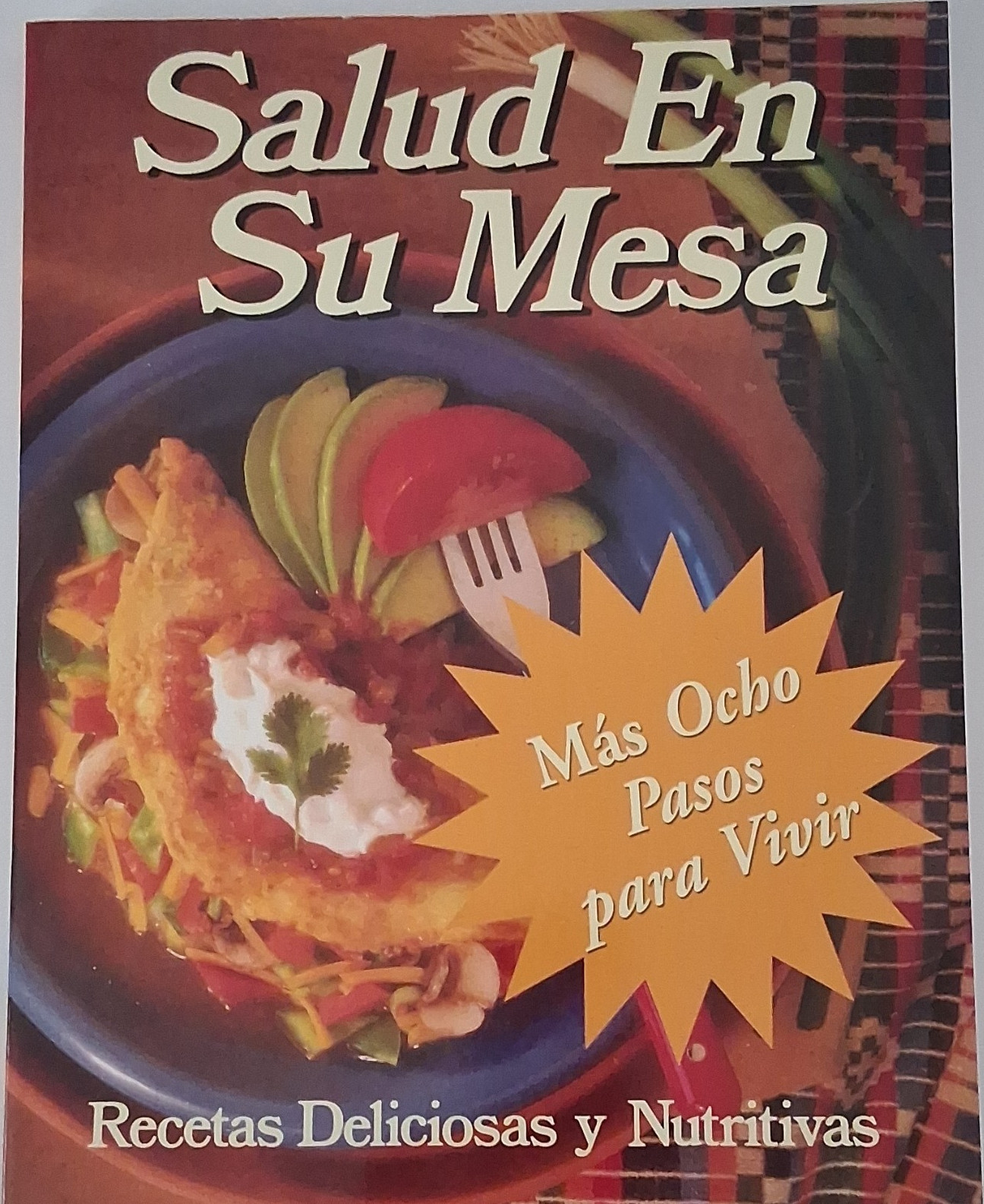 Salud En Su Mesa Ingram Paperback Spanish Illustrated Recipe Book