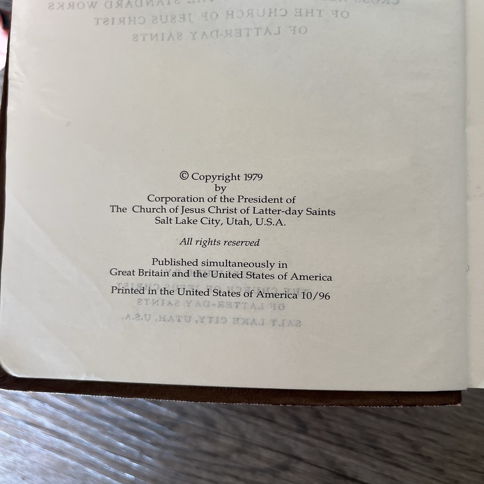 LDS Scripture Set Brown Leather Triple Combo Book Of Mormon D&C Pearl Bible 1981