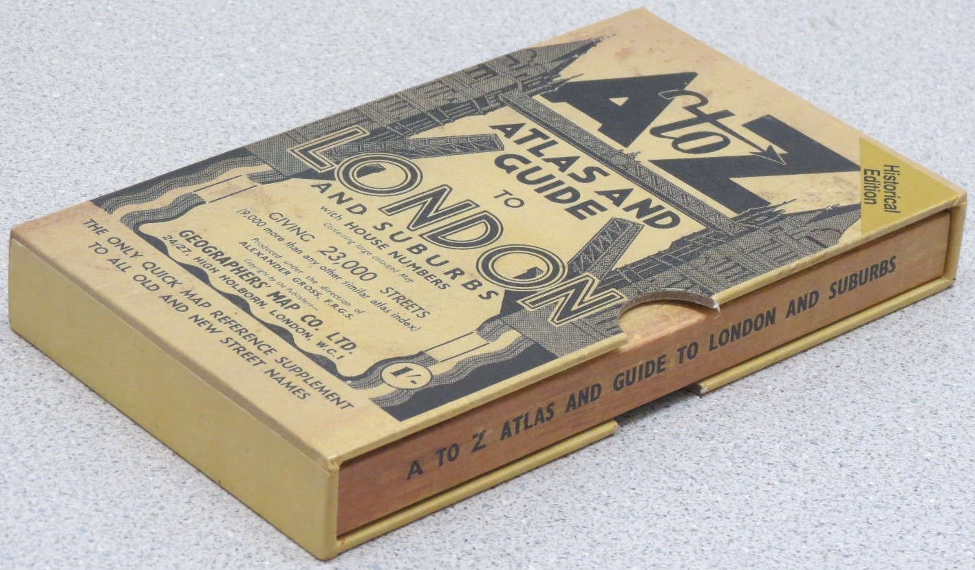 London a-Z Street Atlas – Historical Edition by A-Z maps – paperback in slipcase