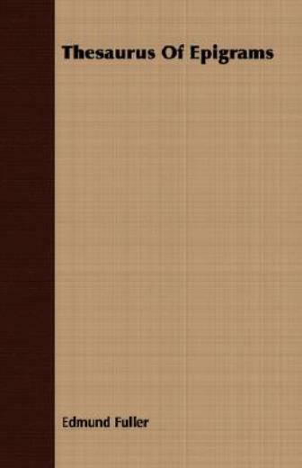 Thesaurus Of Epigrams