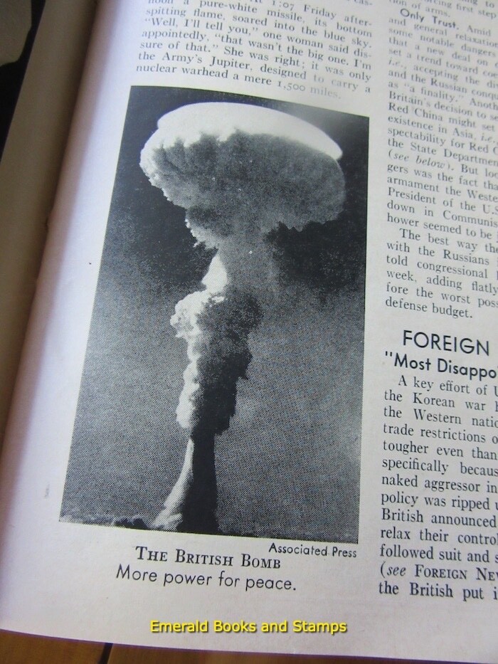 TIME Magazine – Original Bound Volume – April-June 1957 – Rare time capsule!